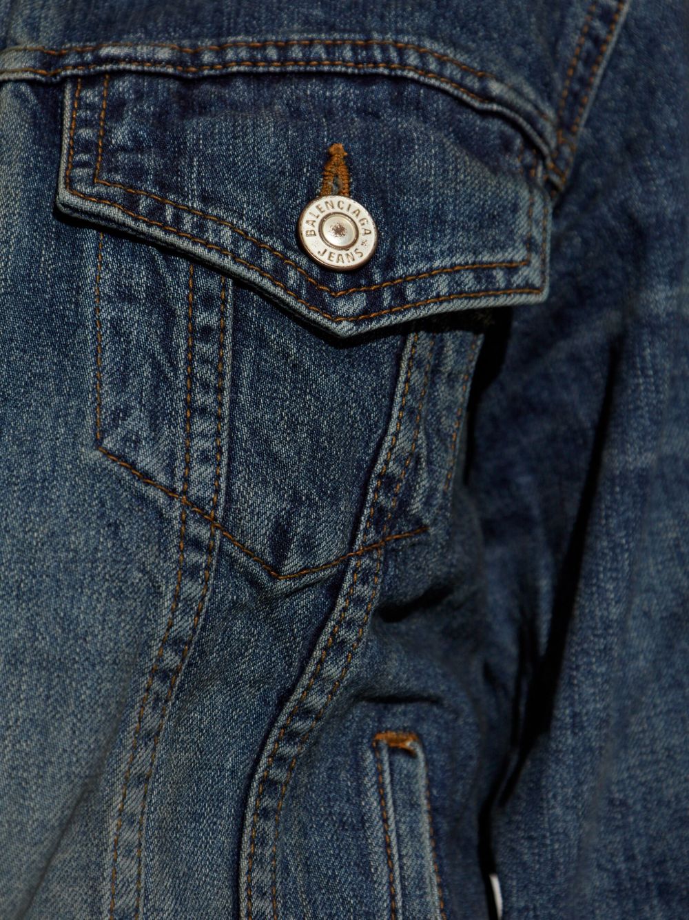 BALENCIAGA Fitted Denim Jacket for Women