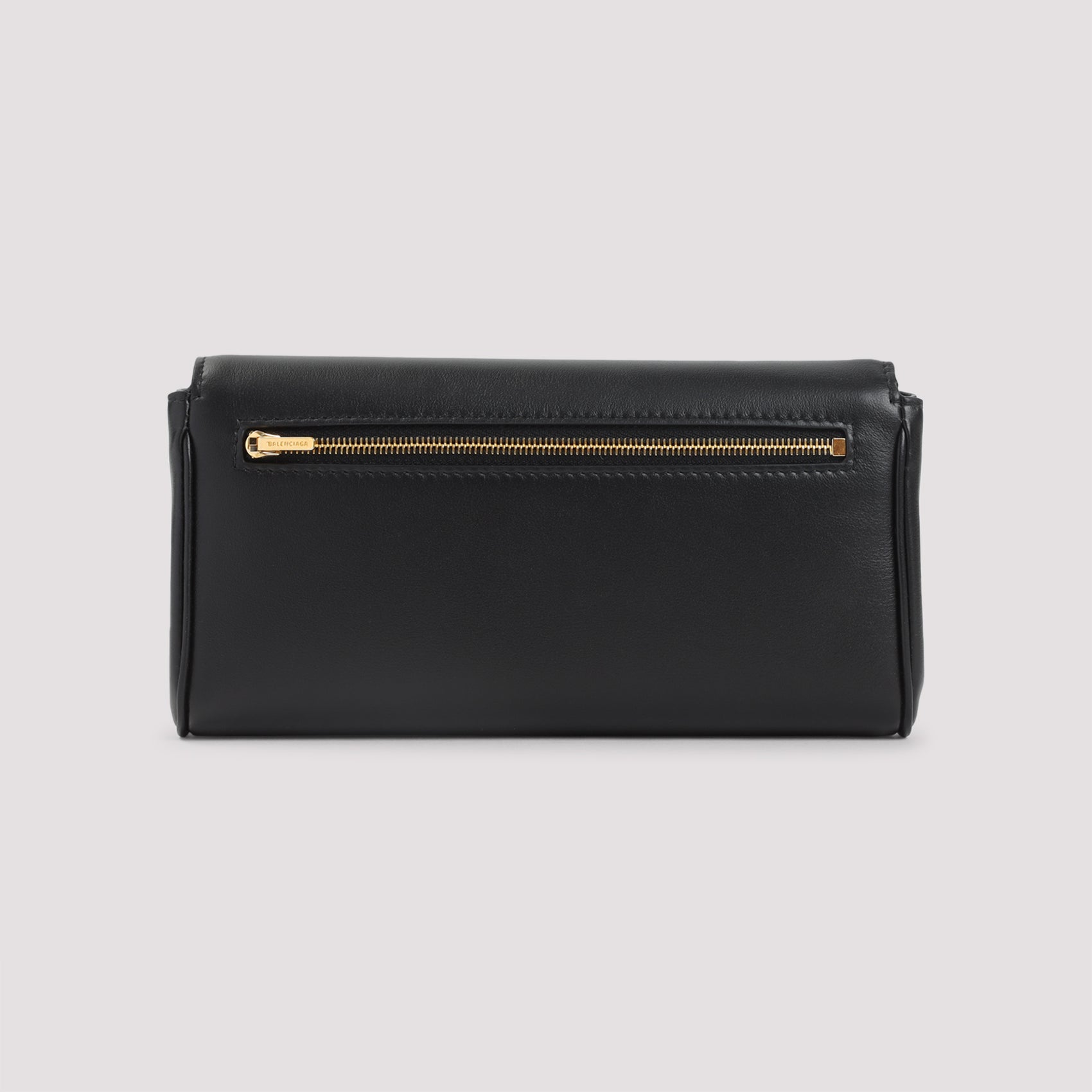 BALENCIAGA Mini Leather Wallet with Brass Detail