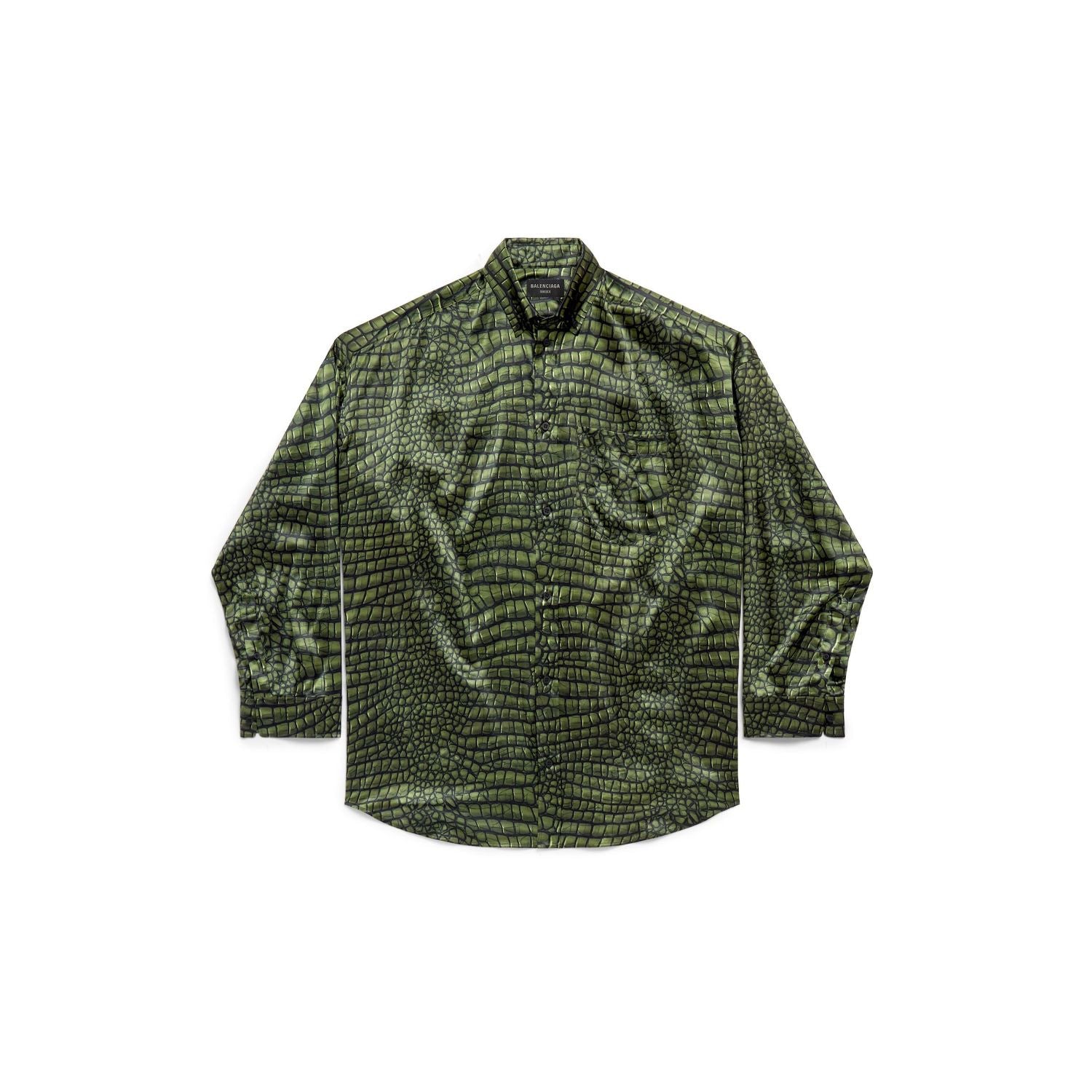 BALENCIAGA Cocoon Printed Silk Shirt