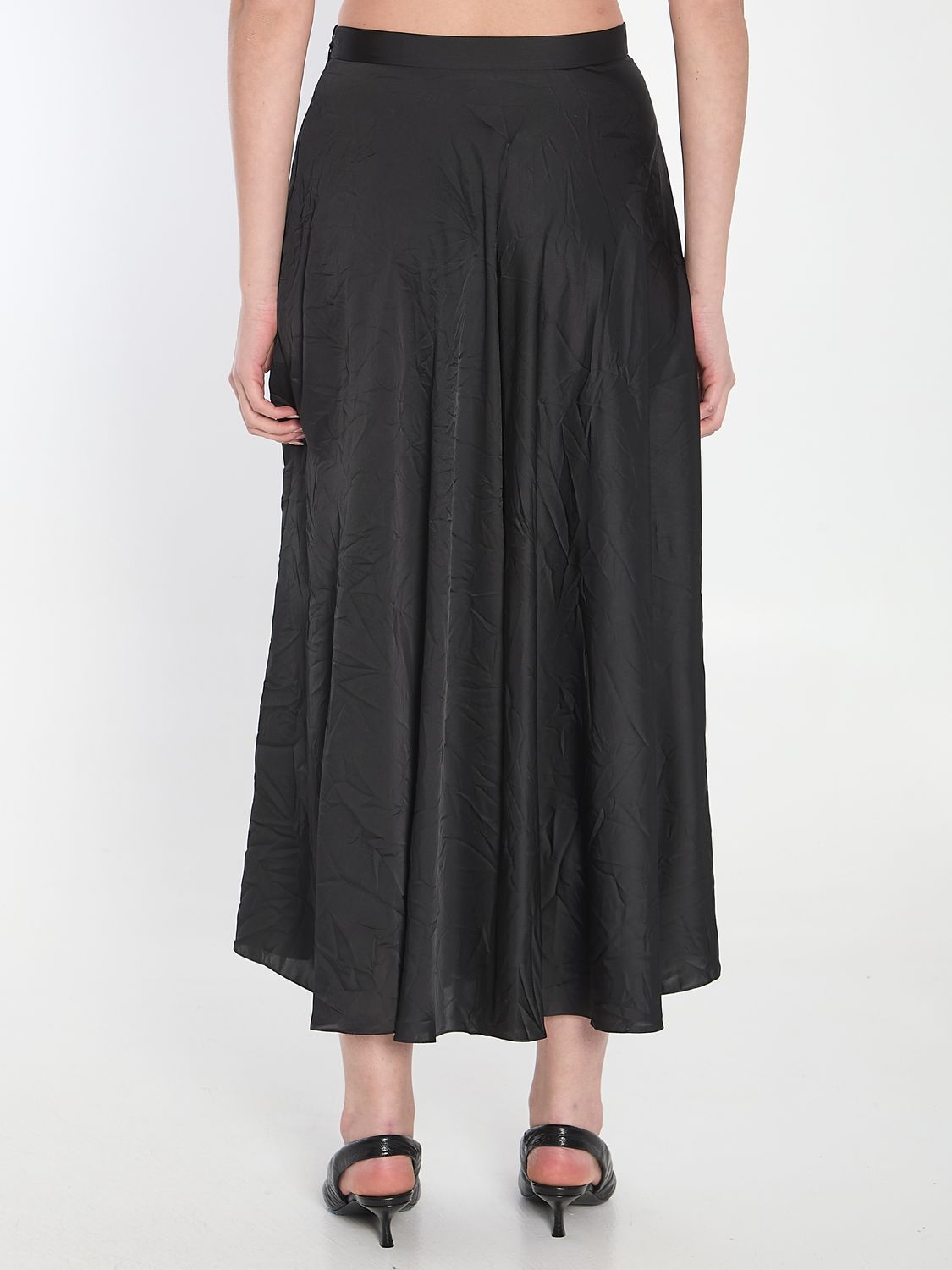 BALENCIAGA Asymmetrical Midi Skirt