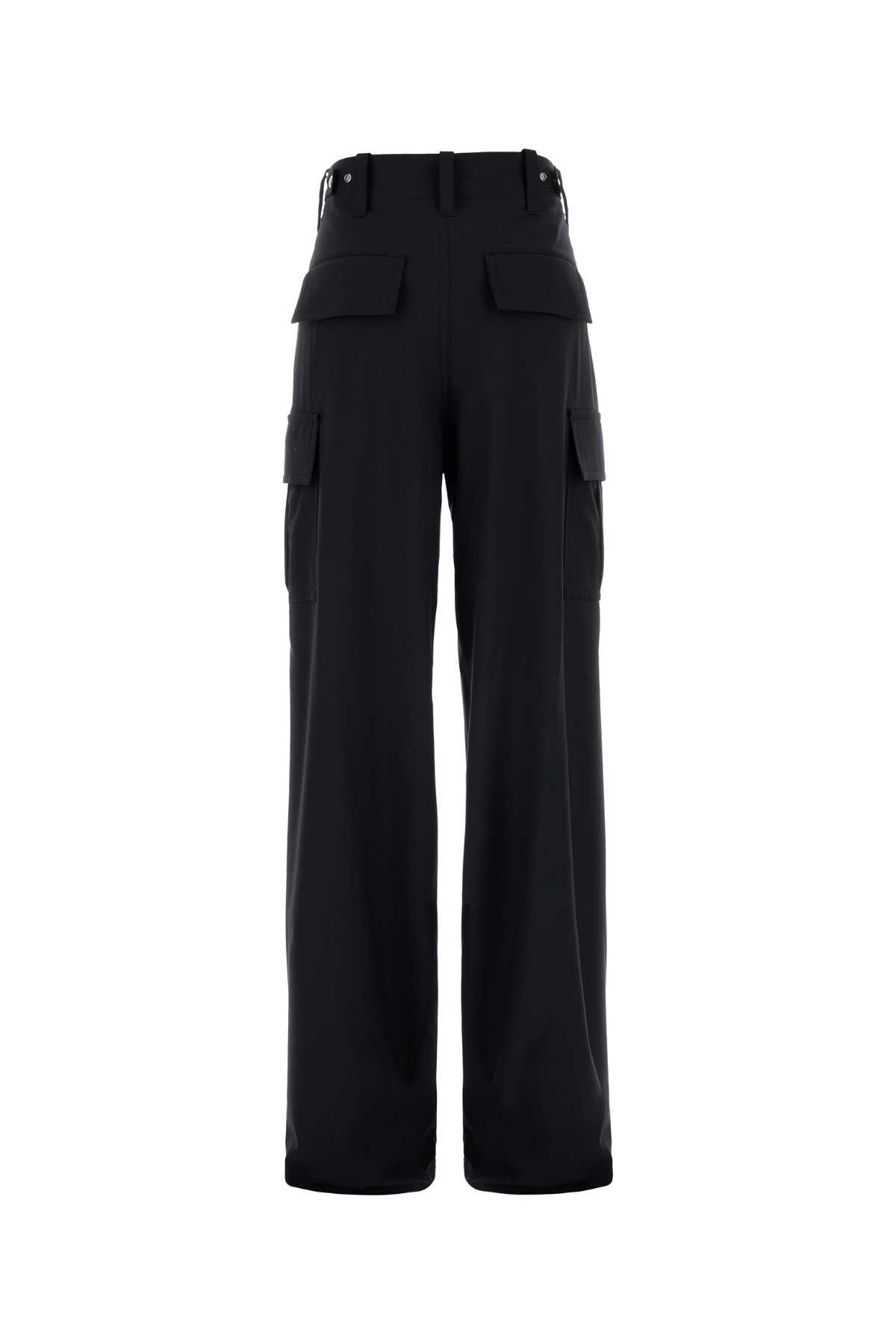 BOTTEGA VENETA Fine Wool Wide Cargo Trousers