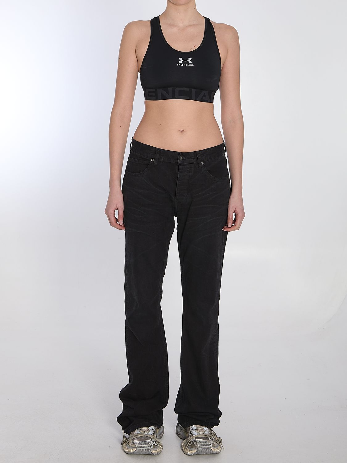 BALENCIAGA Tech T-Shirt with Activewear Bra for Women