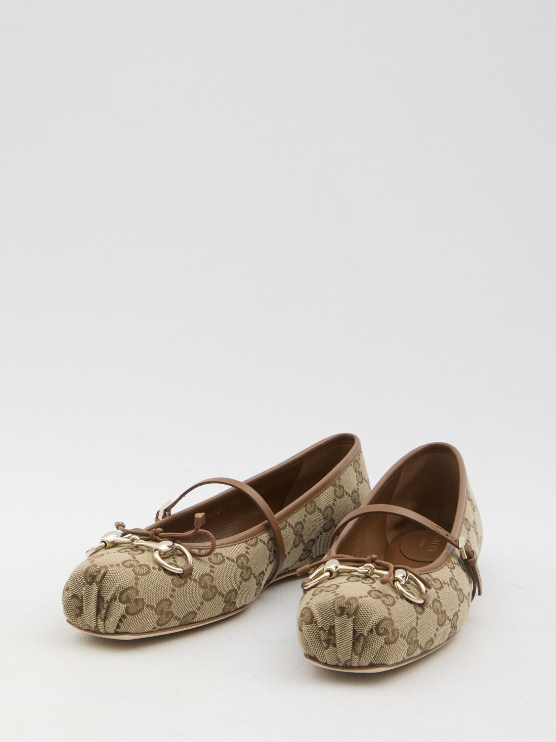 GUCCI Printed Fabric Ballerinas