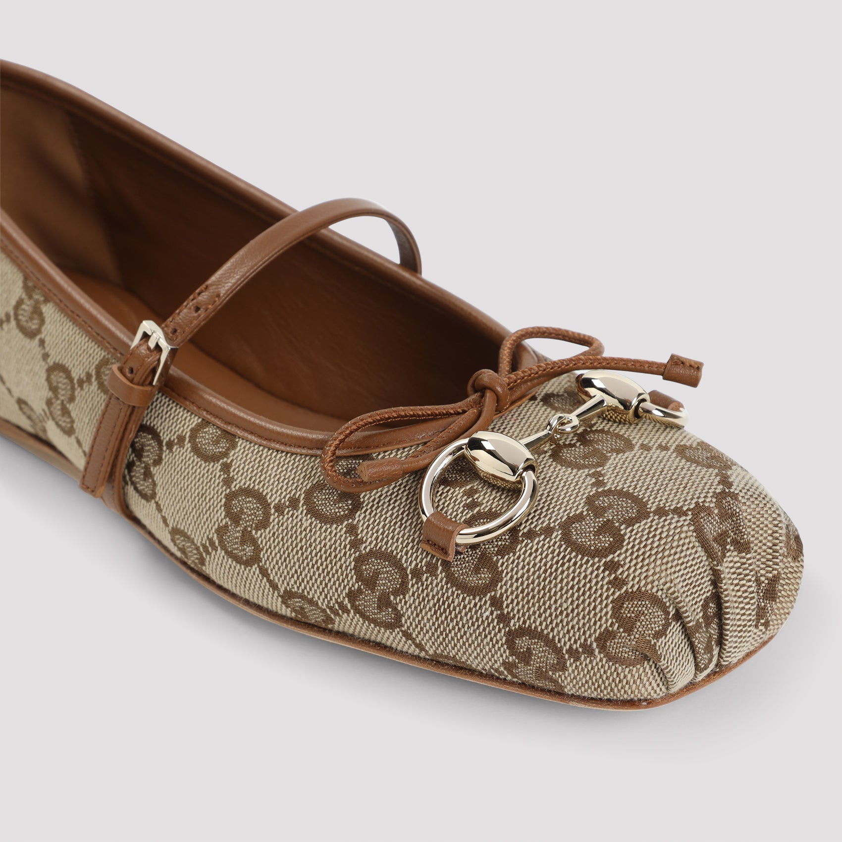 GUCCI Printed Fabric Ballerinas