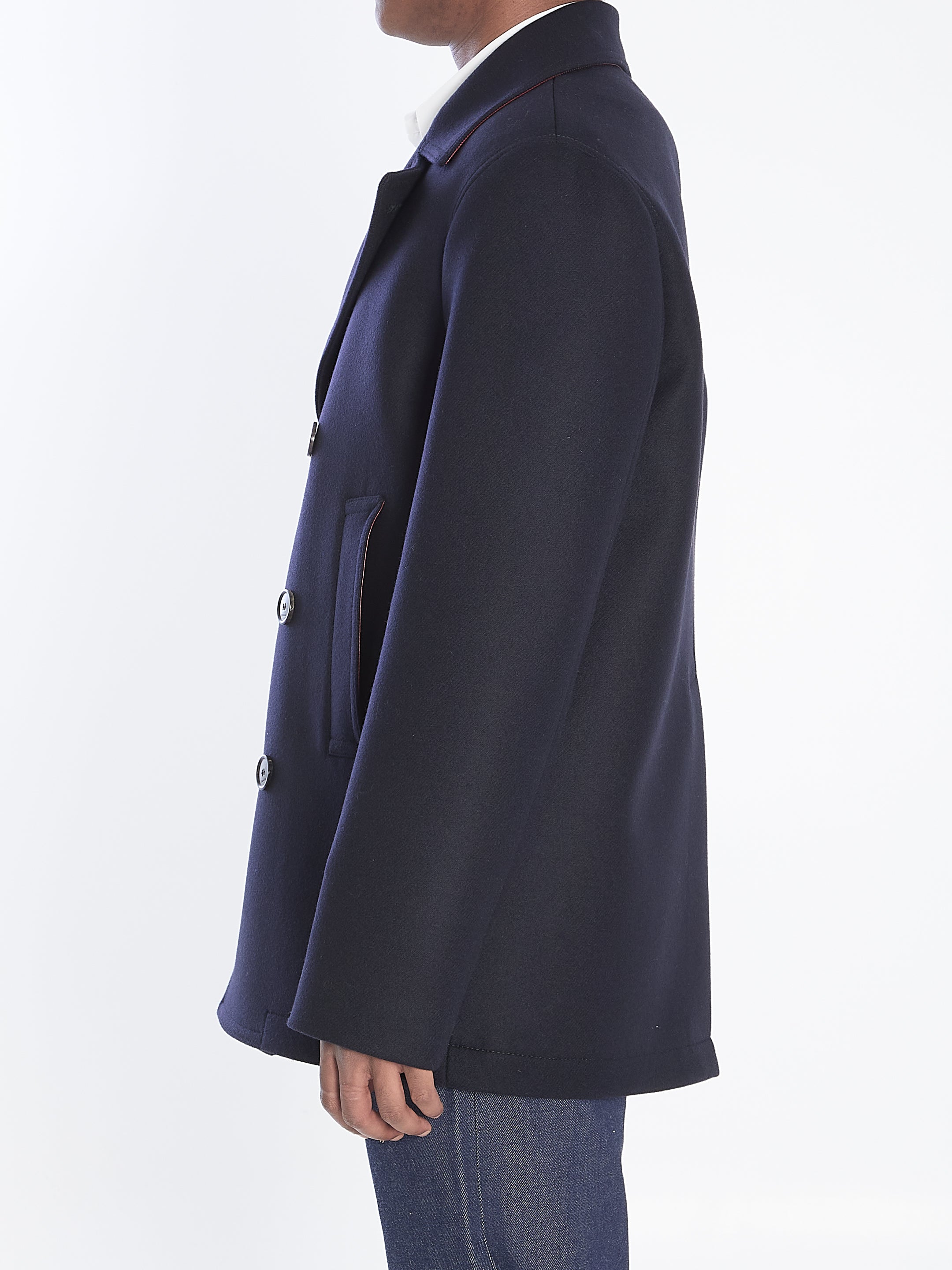 GUCCI Wool Peacoat Jacket for Men