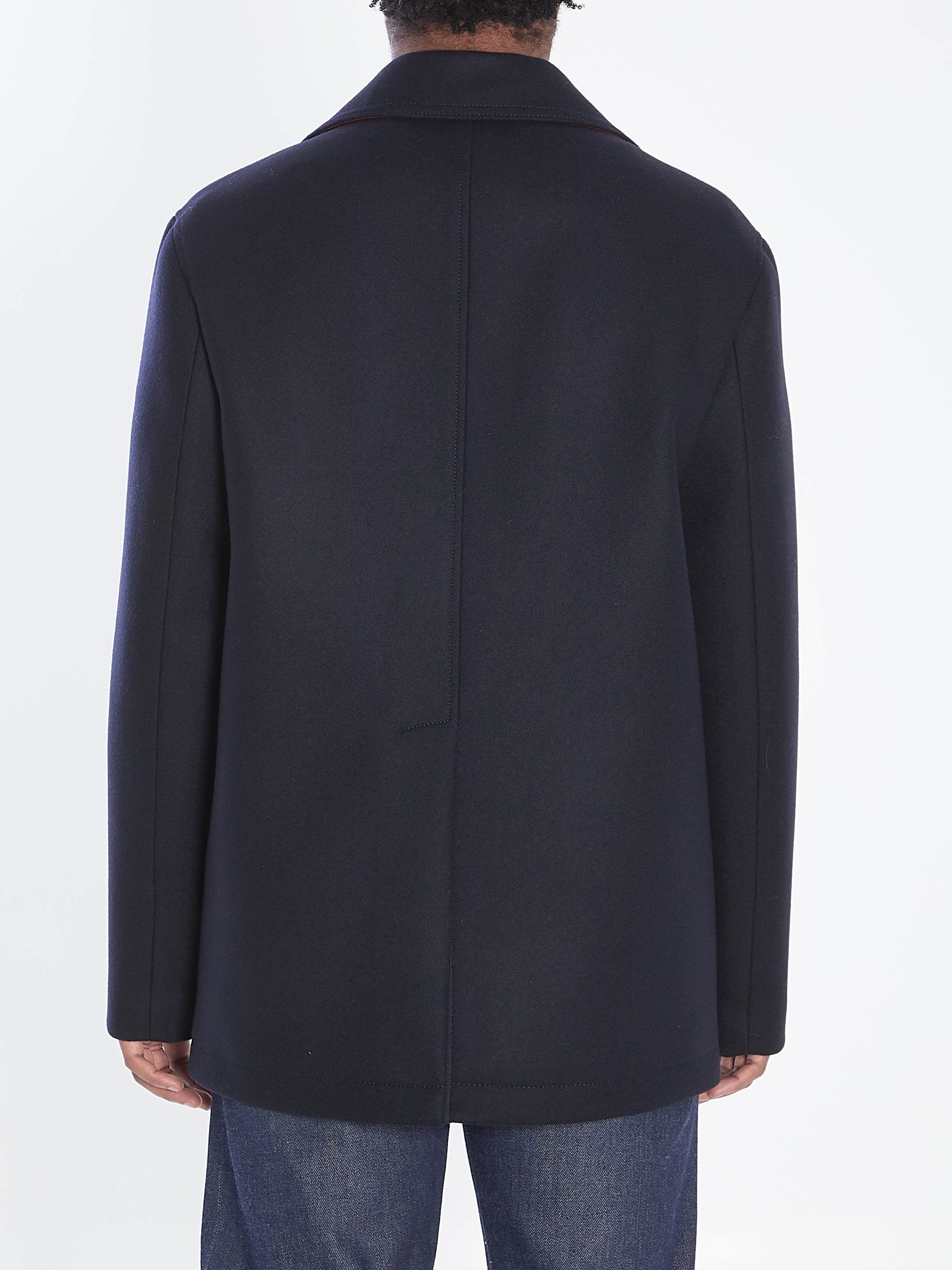 GUCCI Wool Peacoat Jacket for Men