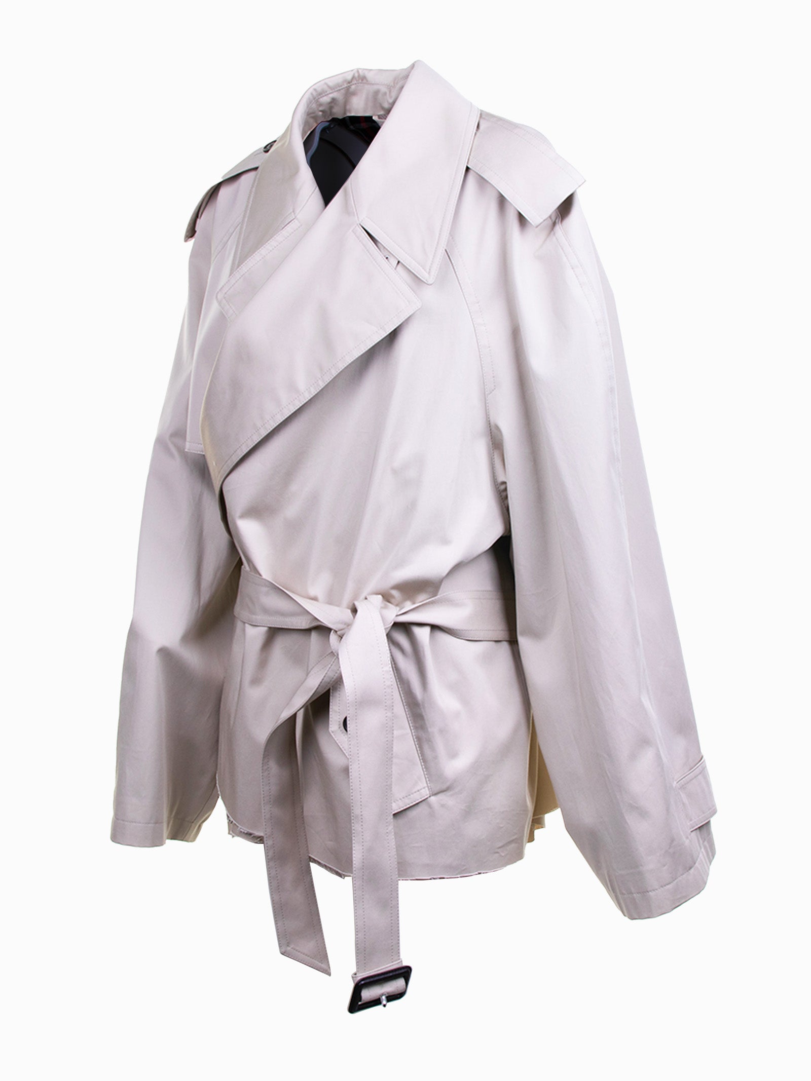 BALENCIAGA Women's Cropped Trench Coat - Size 2