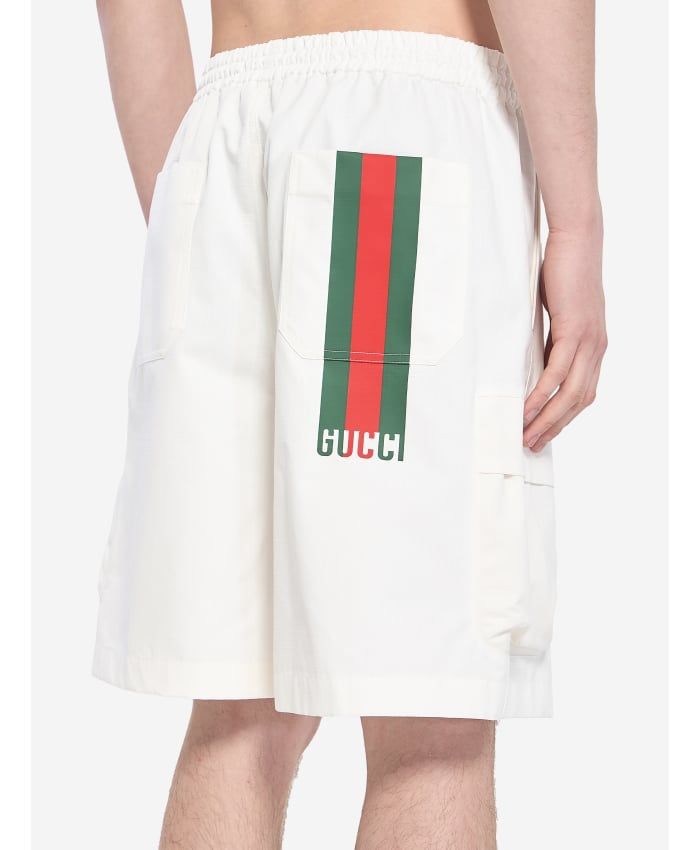 GUCCI Classic Cotton Web Shorts - Size 48