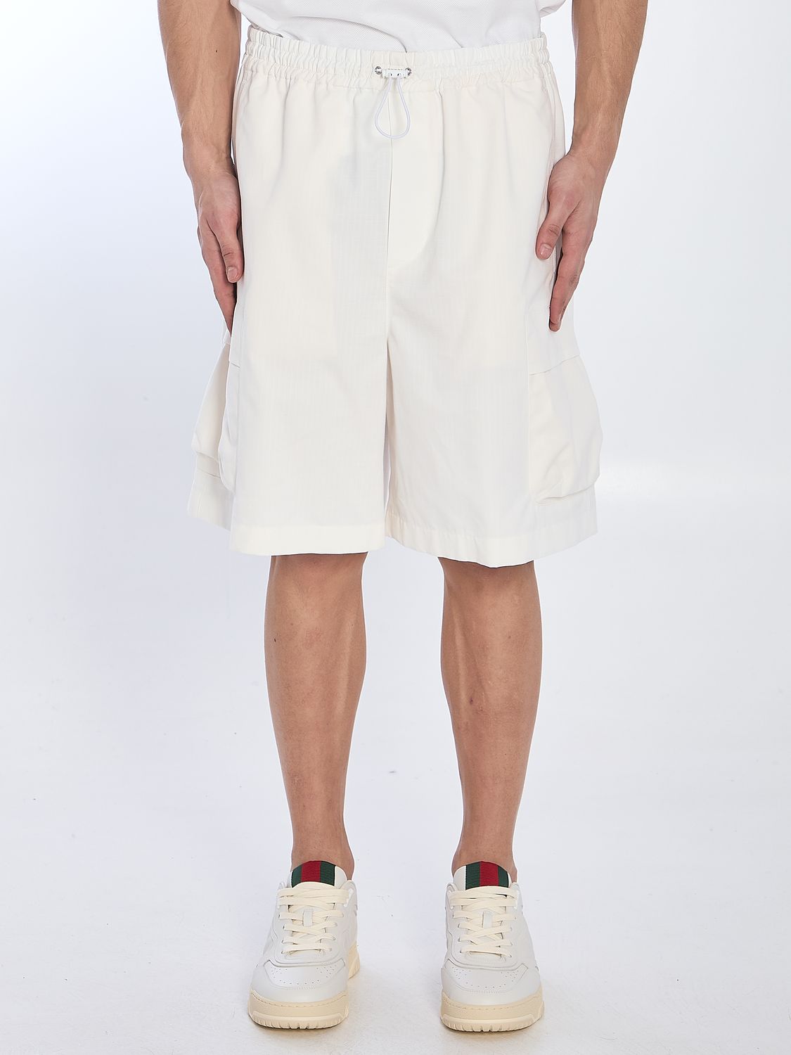 GUCCI Men's Mini Cotton Poplin Shorts