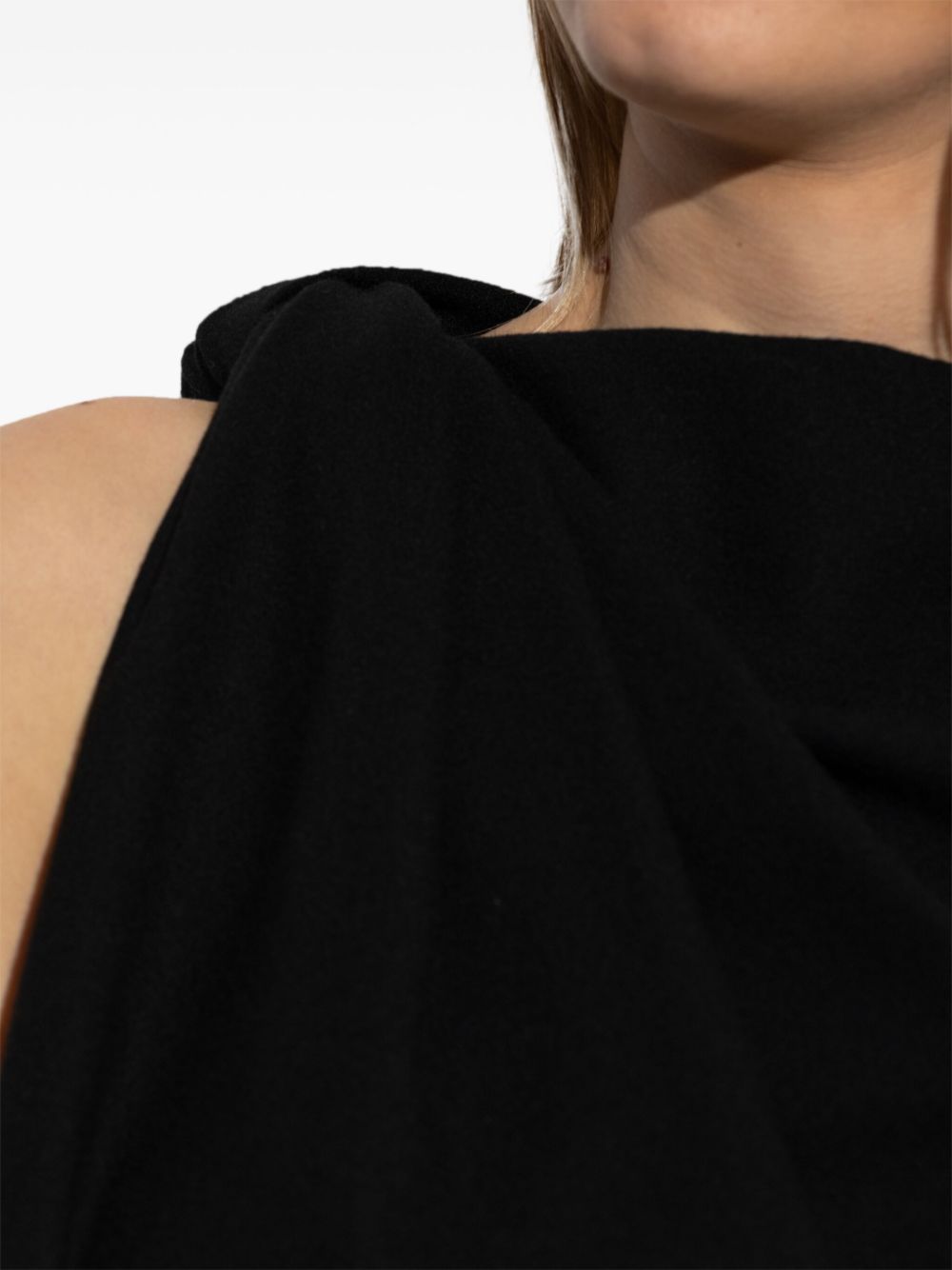 ALEXANDER MCQUEEN Elegant 100% Wool Mini Dress