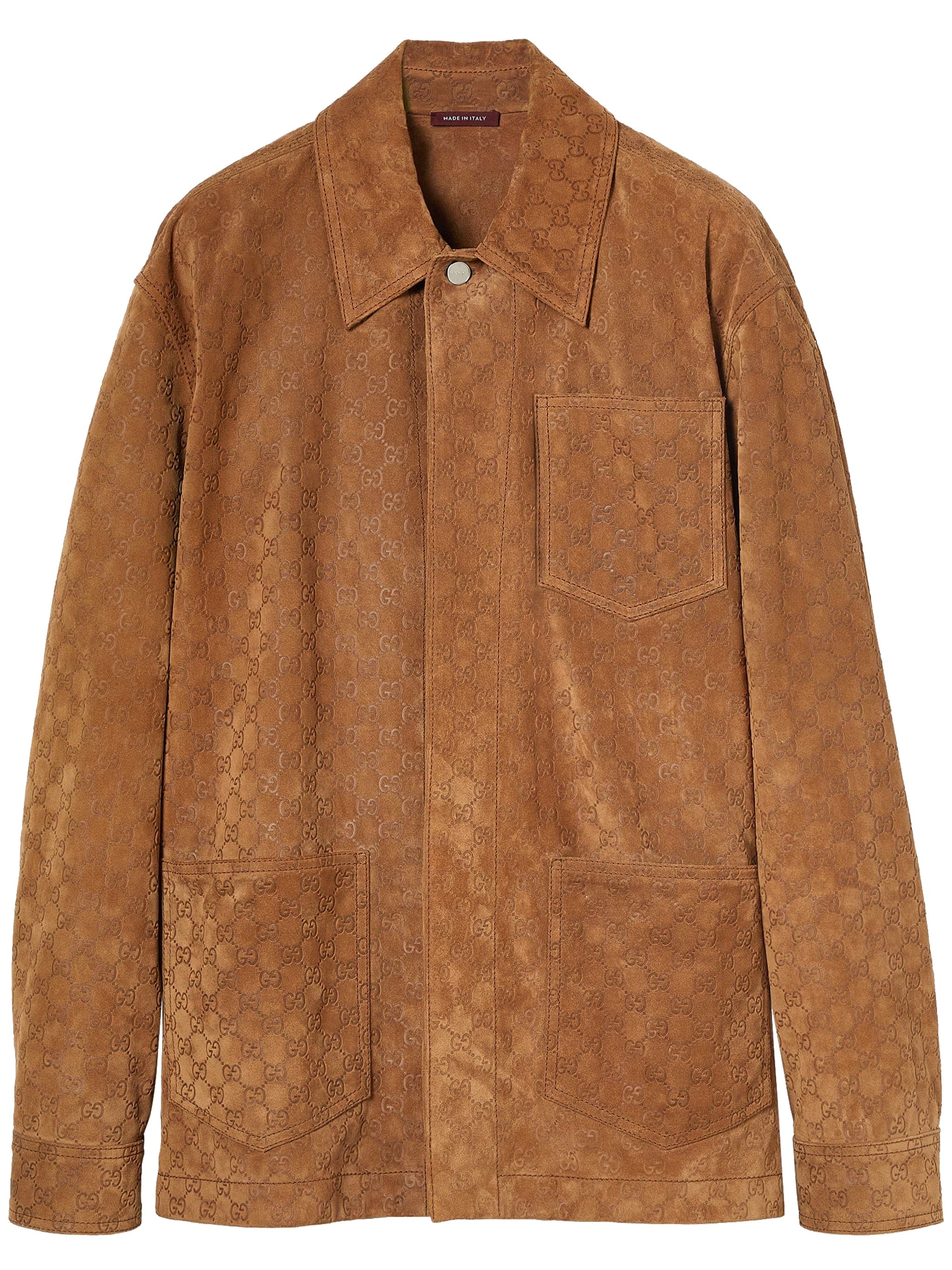 GUCCI Classic Leather Jacket for Men - Fall/Winter Collection