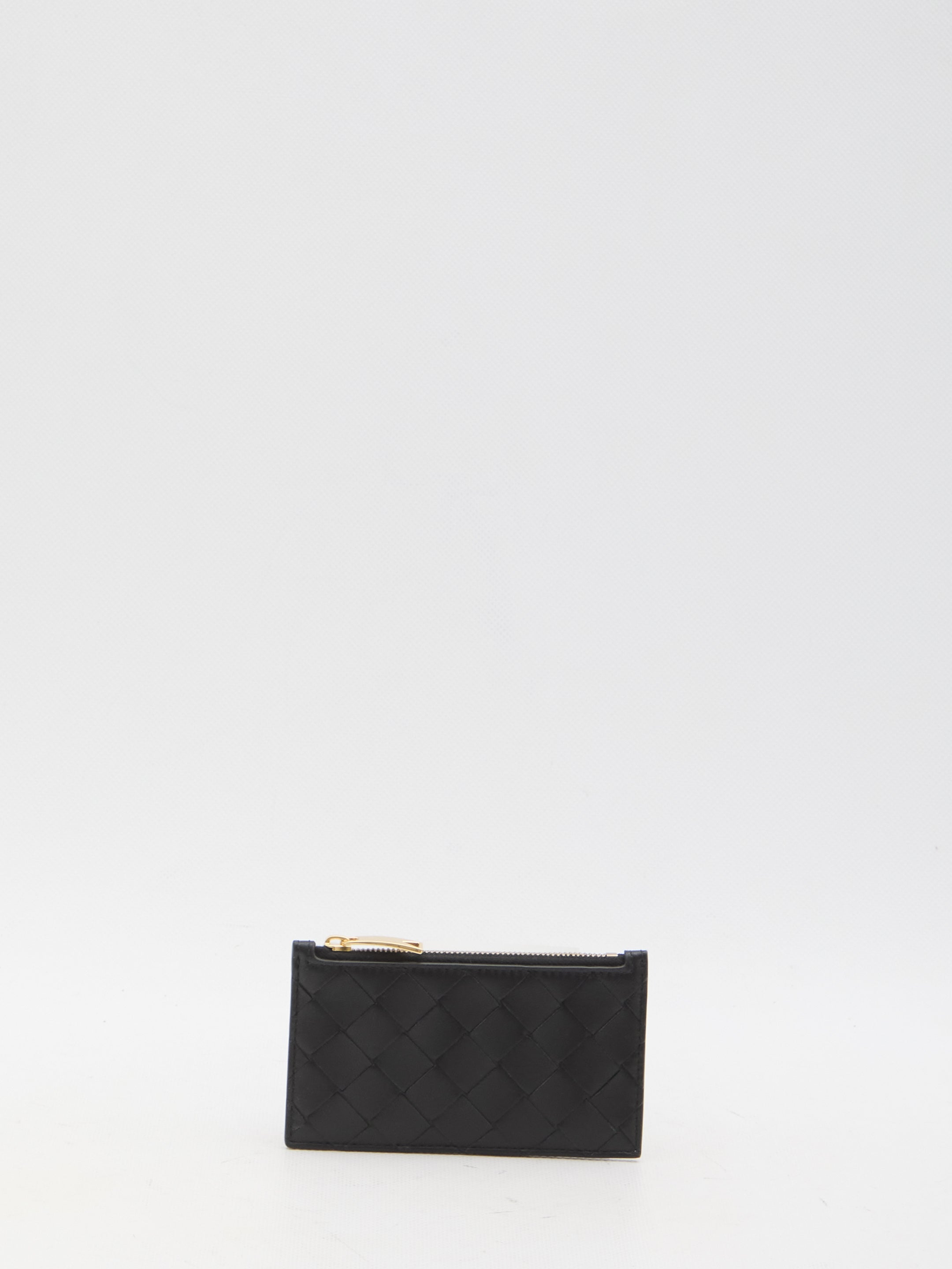 BOTTEGA VENETA Mini Zipped Cardholder with Intrecciato Pattern - FW25