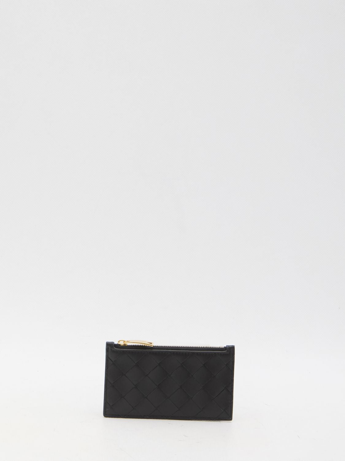 BOTTEGA VENETA Mini Zipped Cardholder with Intrecciato Pattern - FW25