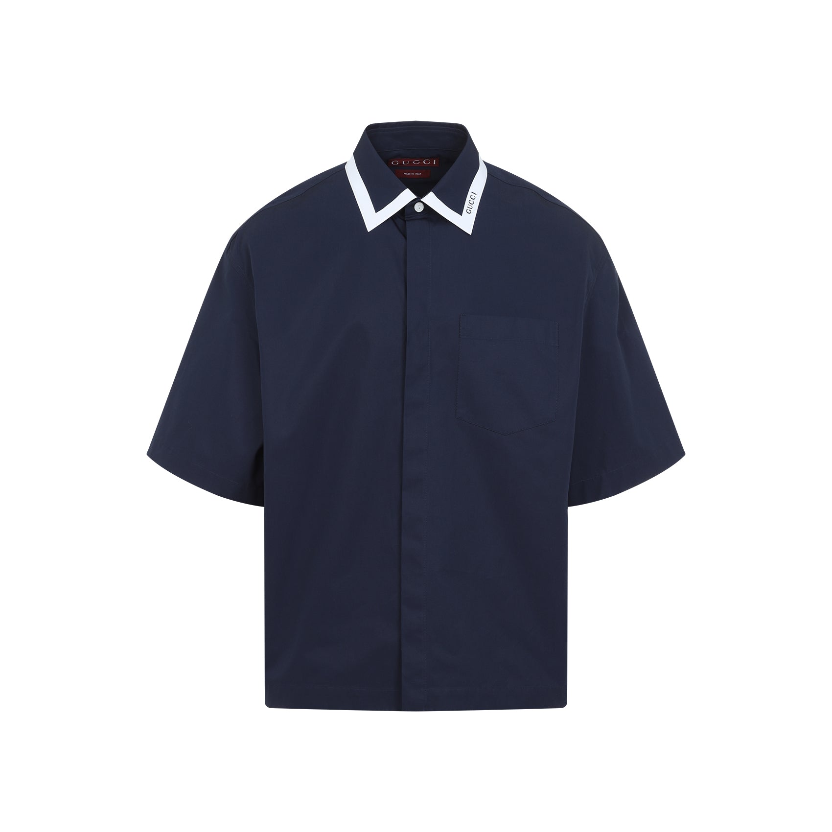 GUCCI Short Sleeve Cotton Shirt for Men