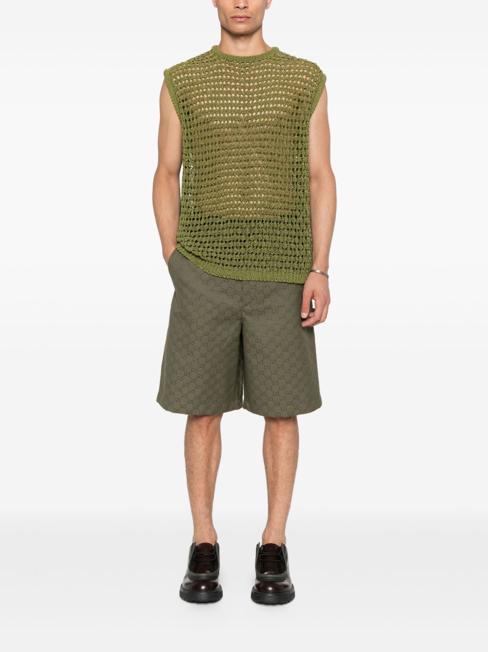 GUCCI Bermuda Shorts in GG Fabric for Men - FW25