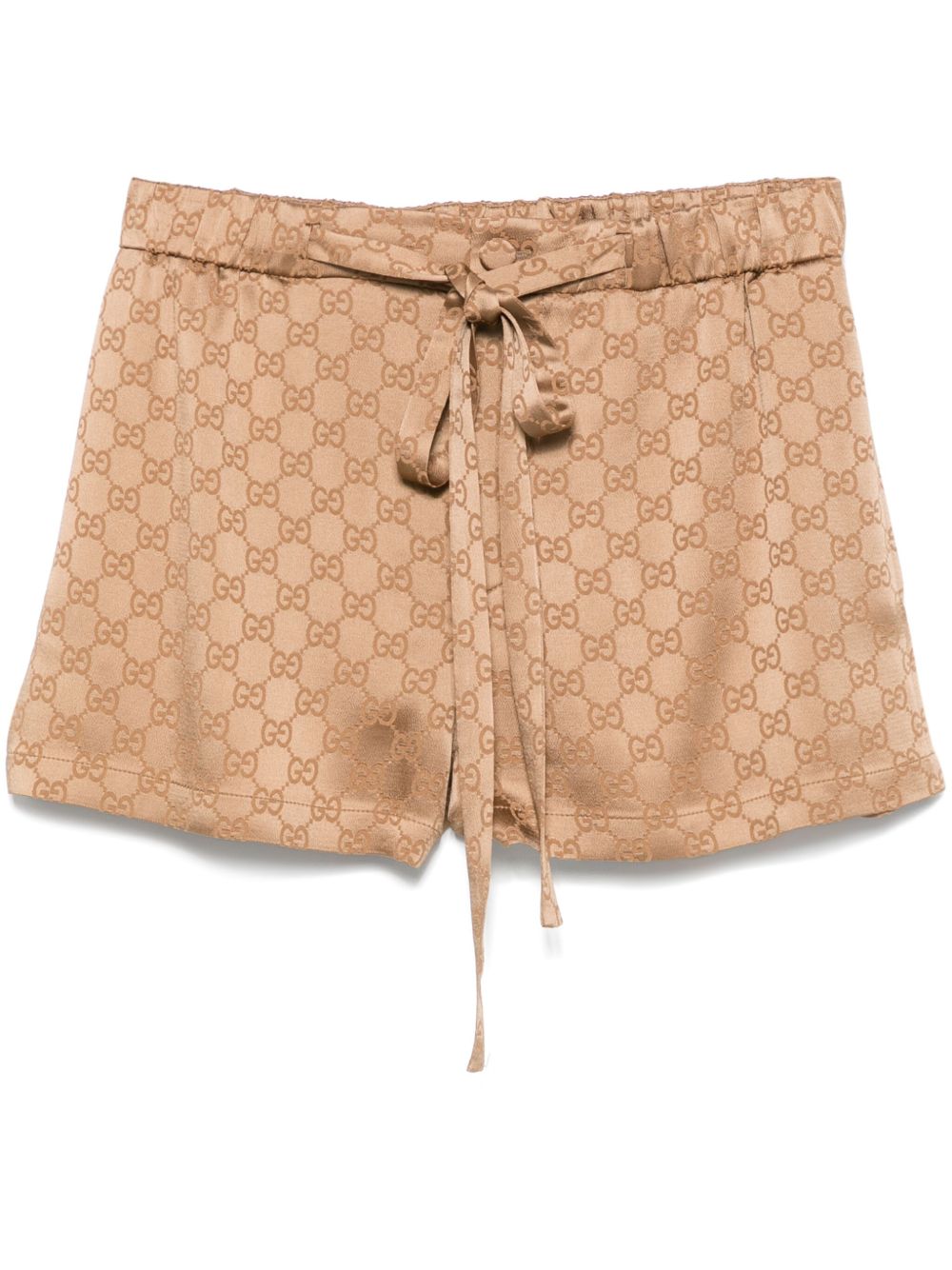 GUCCI Satin GG Mini Shorts - Size 40