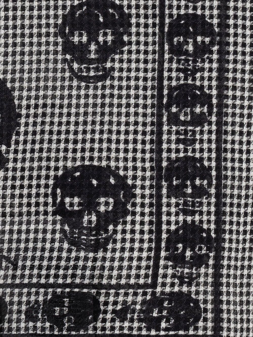 ALEXANDER MCQUEEN Wool Silk Scarf for Men