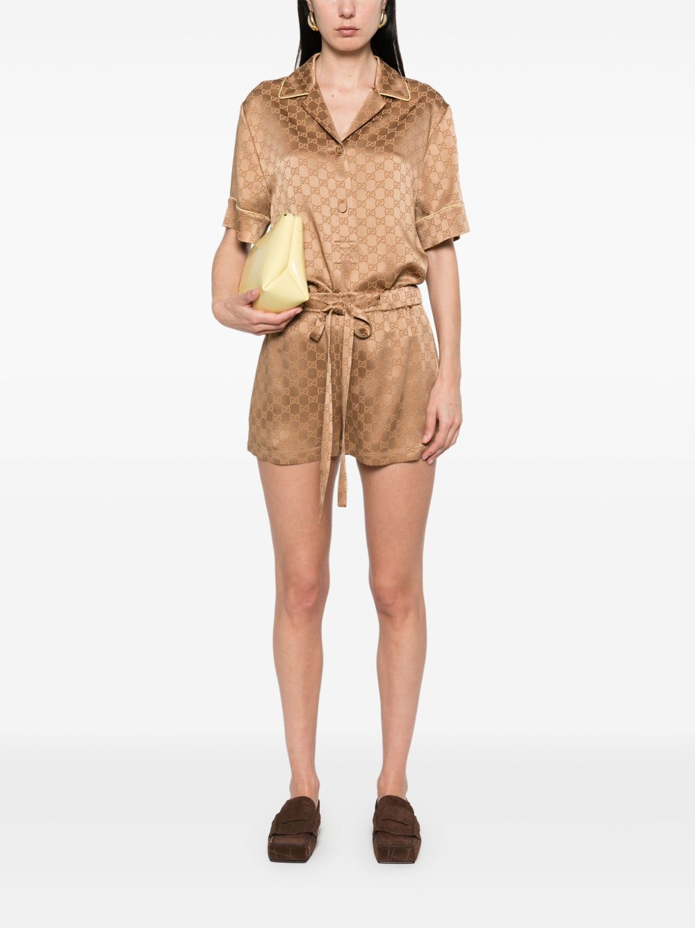 GUCCI Satin GG Shirt Size 40