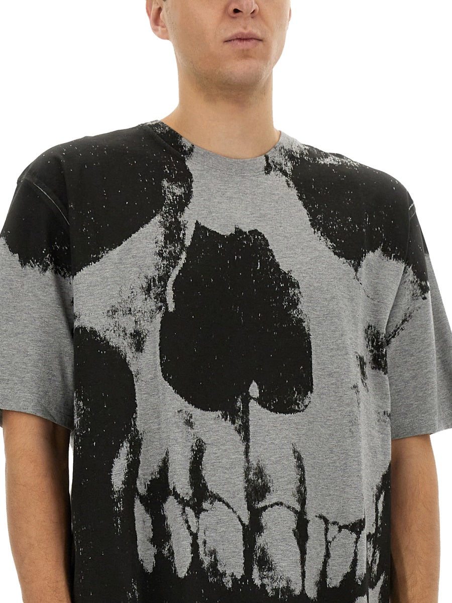 ALEXANDER MCQUEEN Skull Print T-Shirt - Size L