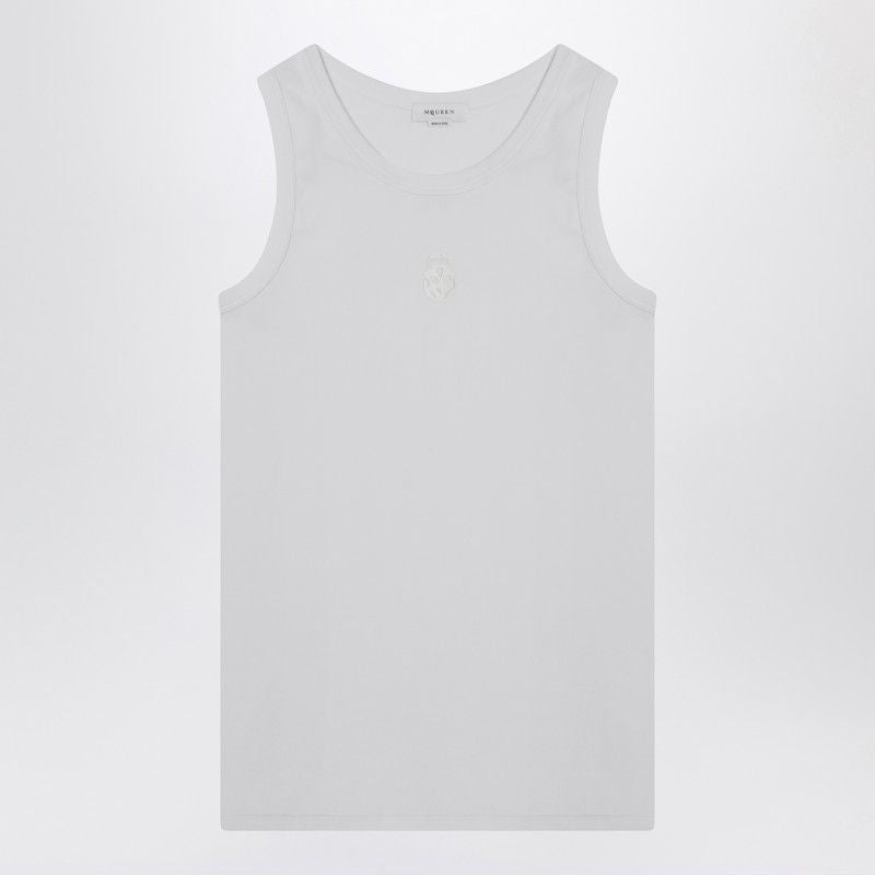 ALEXANDER MCQUEEN Stretch Cotton Tank Top for Men - SS25