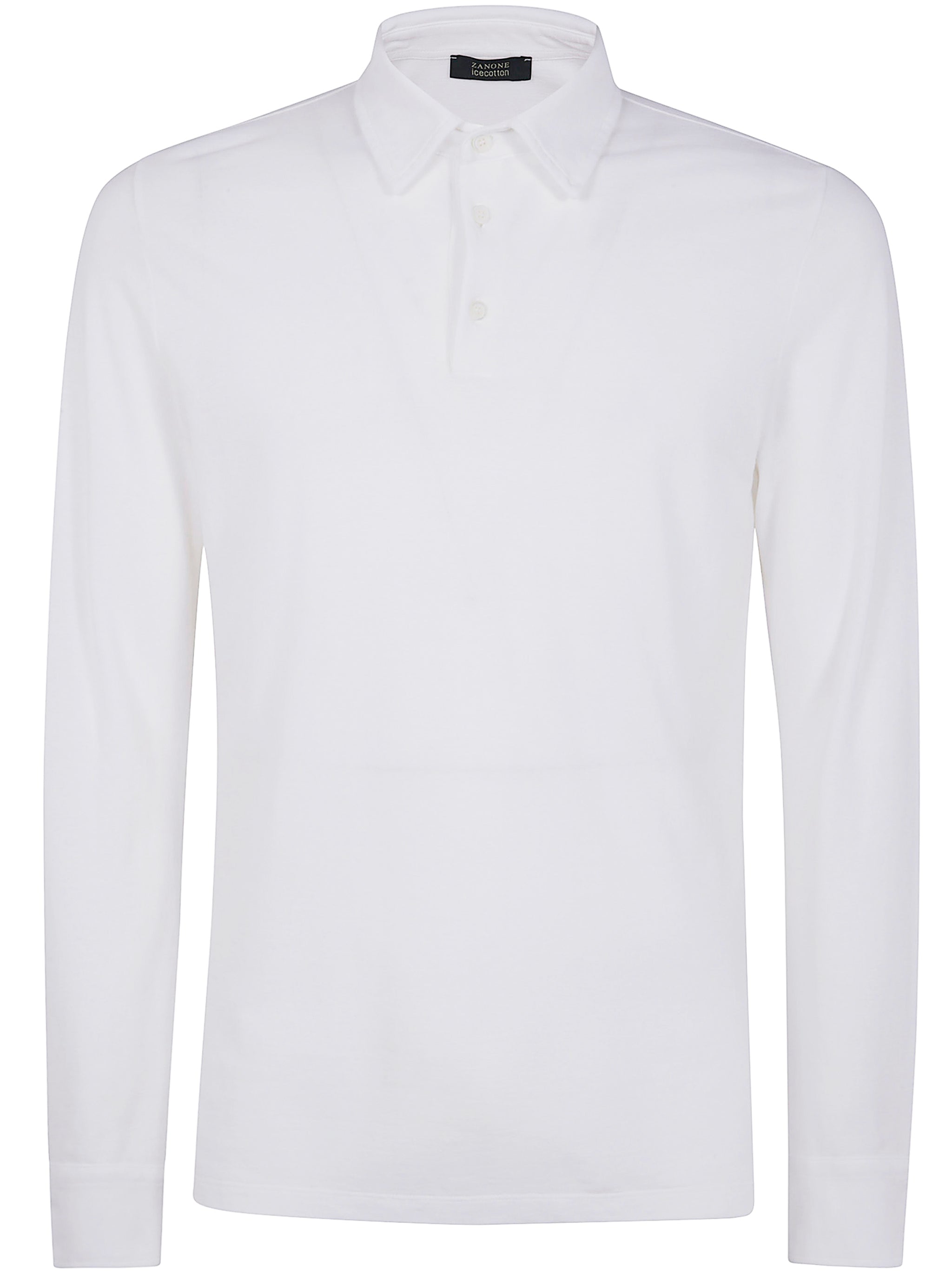 ZANONE Long Sleeve Mini Polo Shirt for Men