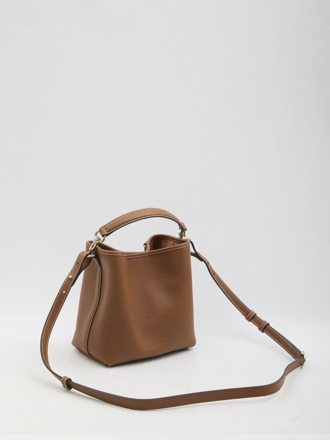 GUCCI Mini GG Emblem Bucket Handbag