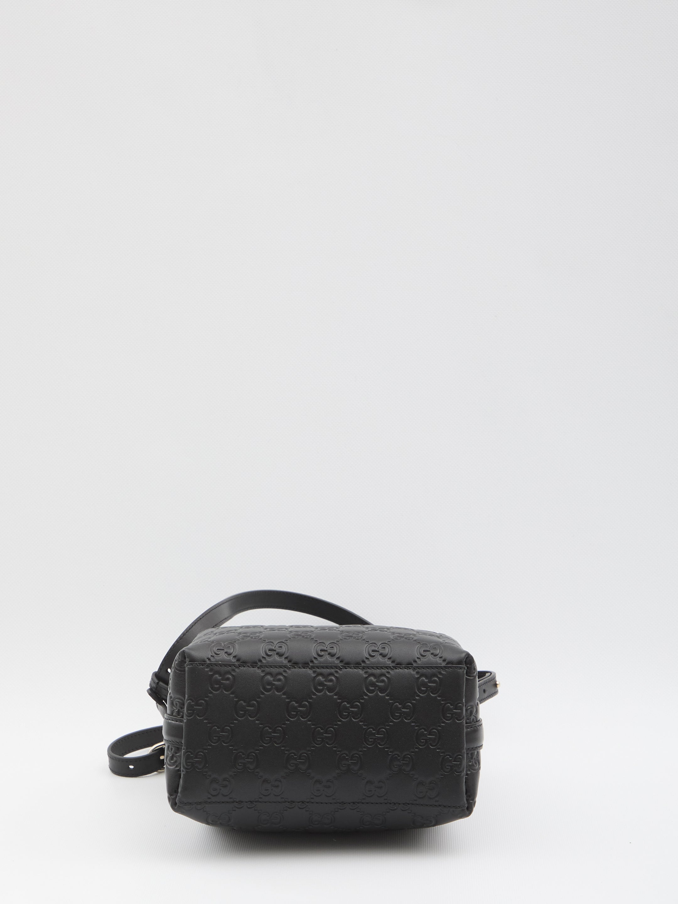 GUCCI Mini Embossed GG Pattern Bucket Handbag