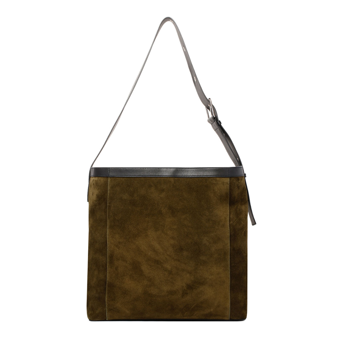 ALEXANDER MCQUEEN Military Black 100% Leather Skin Handbag