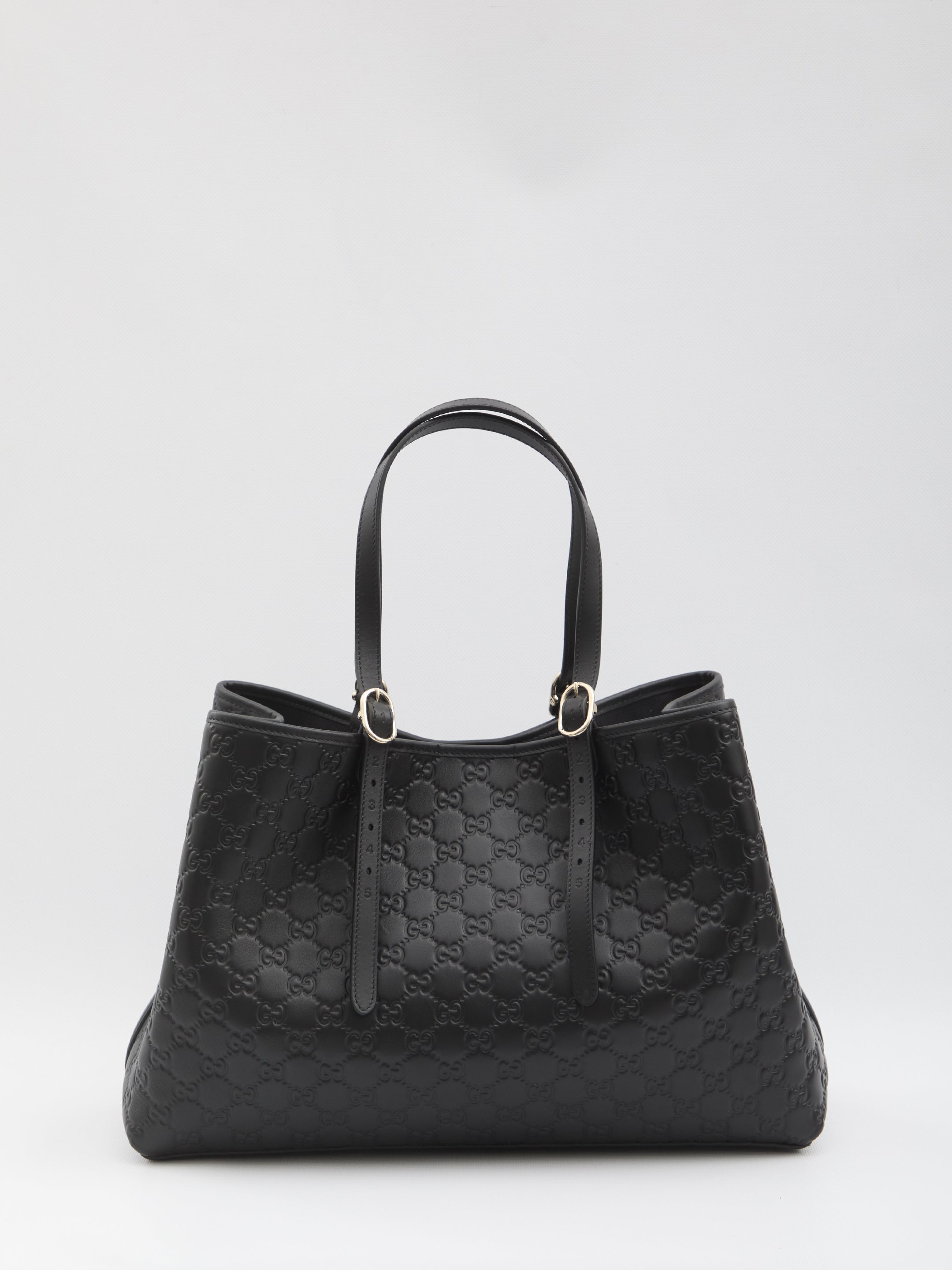 GUCCI Large GG Emblem Shopping Handbag