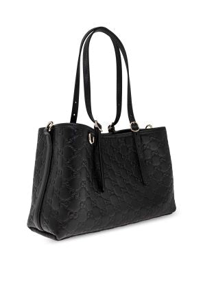 GUCCI Medium-Sized GG Emblem Shopping Handbag