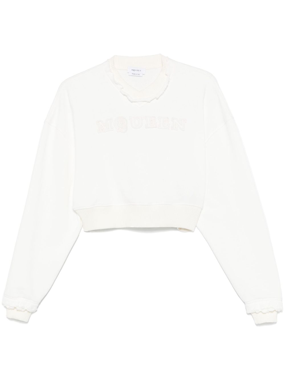 ALEXANDER MCQUEEN Cozy Cotton Crew Neck Sweater for Women