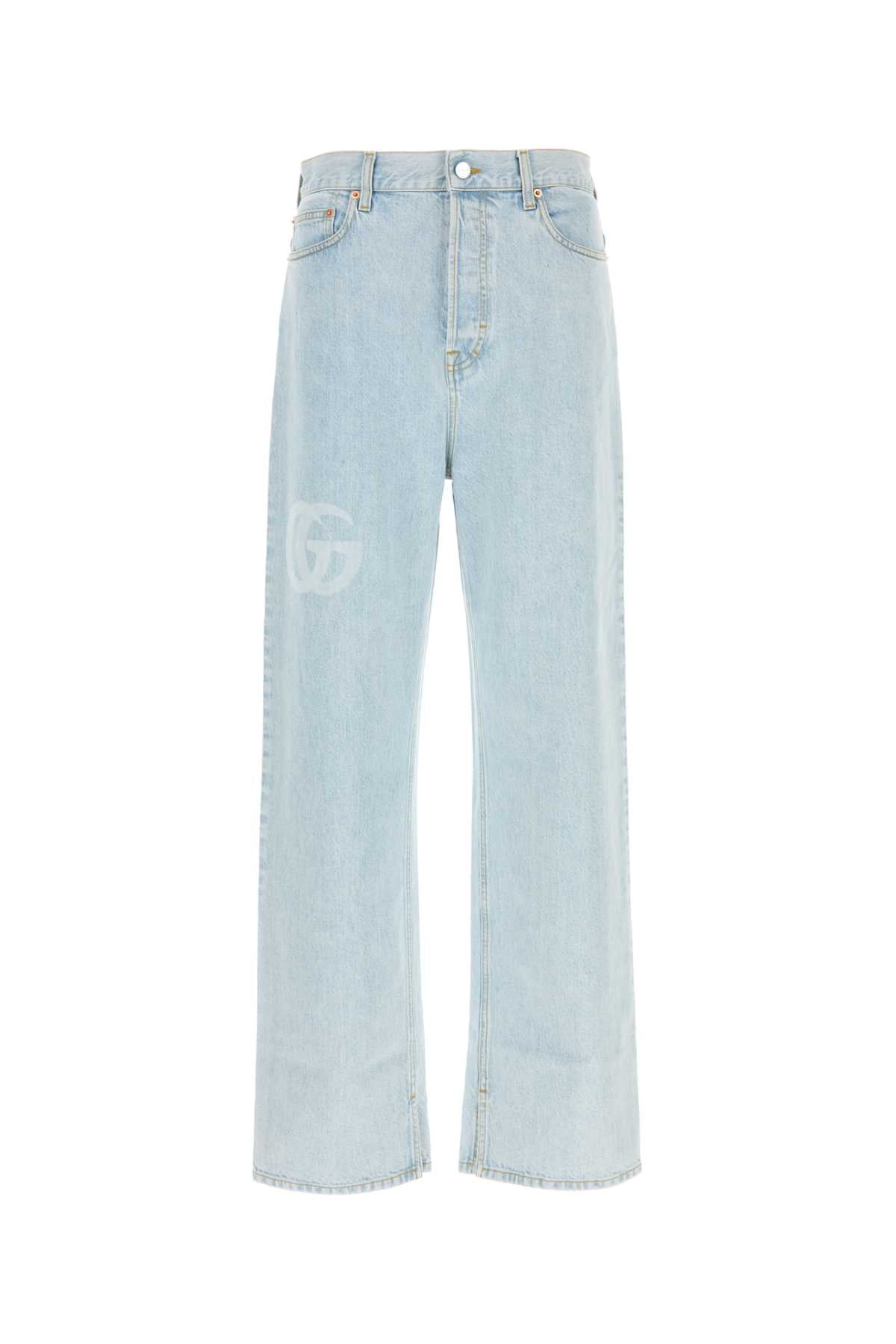 GUCCI Classic Denim Jeans with Laser Logo - SS25
