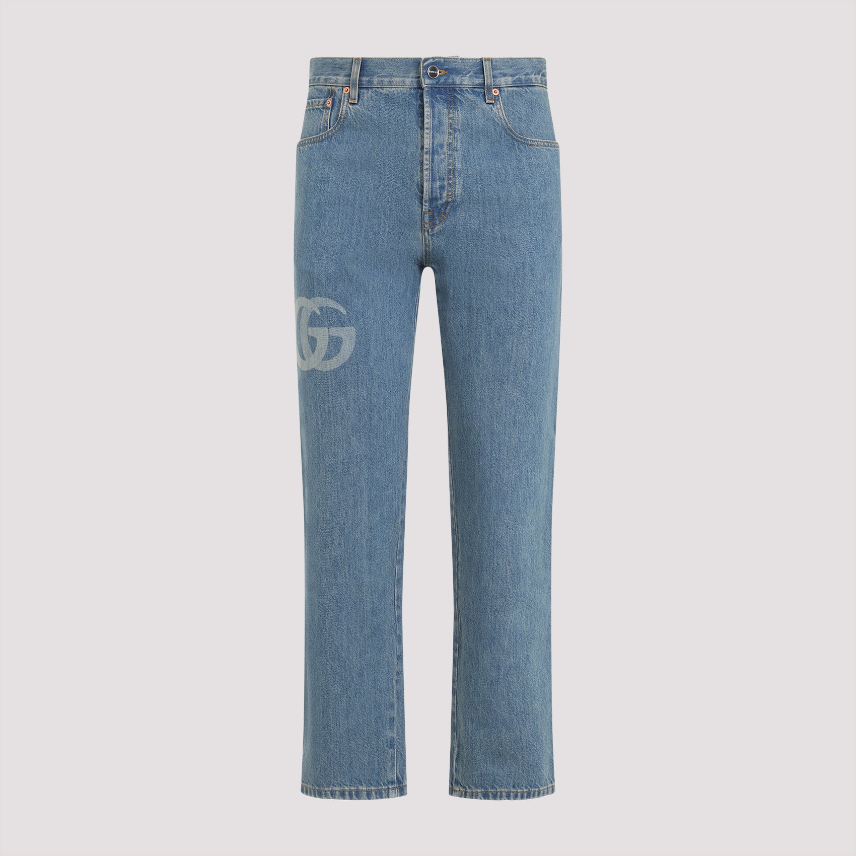 GUCCI Laser Logo Denim Pants for Men
