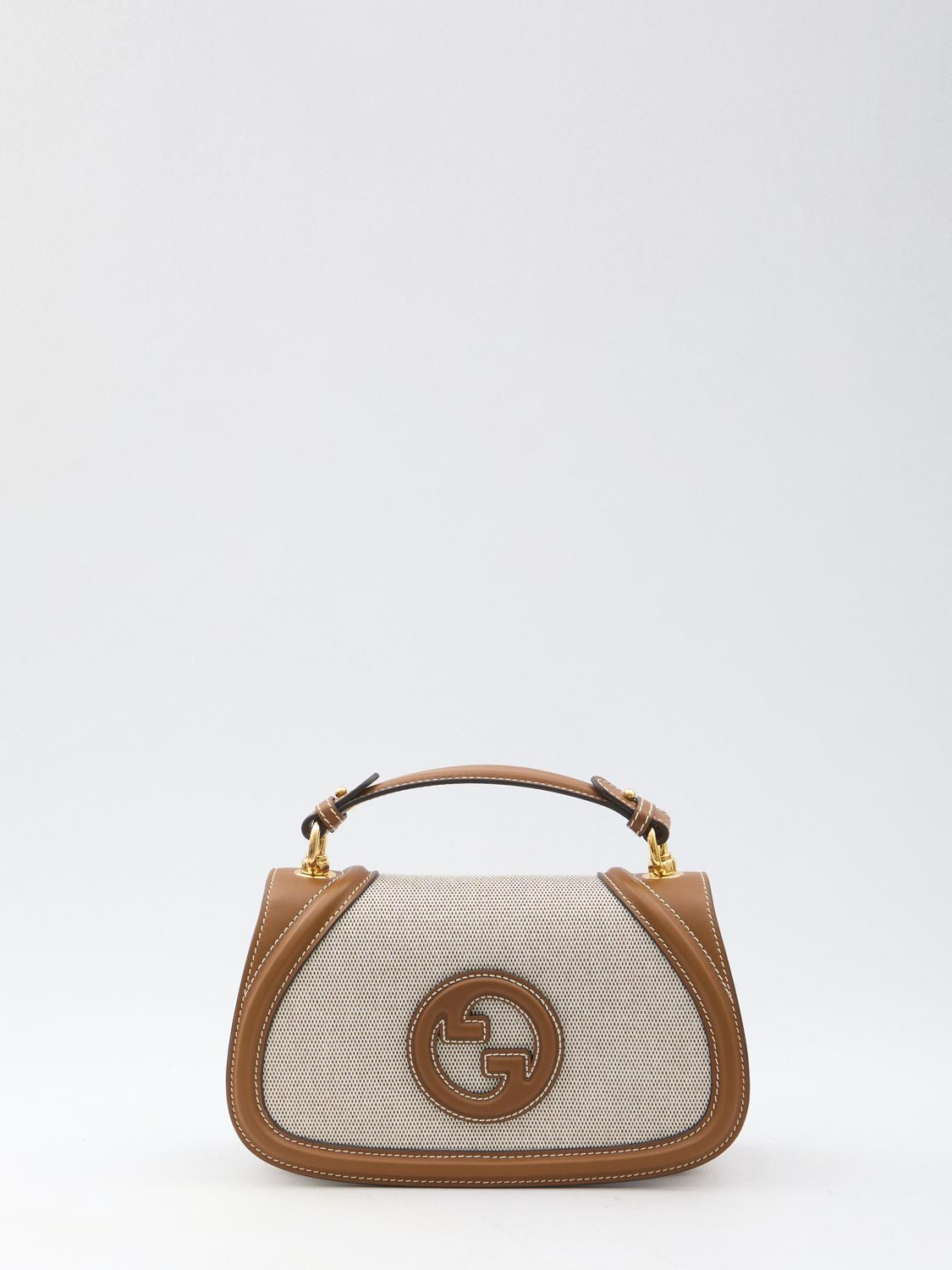 GUCCI Two-Tone Canvas and Leather Blondie Handbag