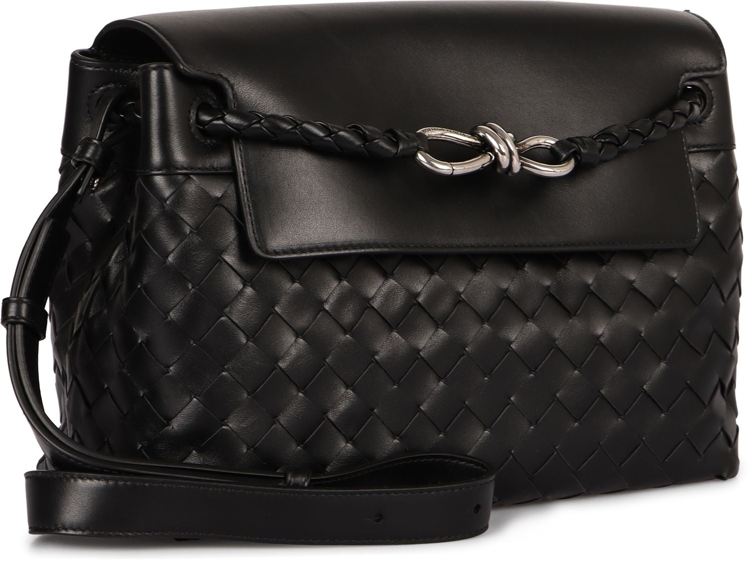 BOTTEGA VENETA Small Leather Messenger Handbag