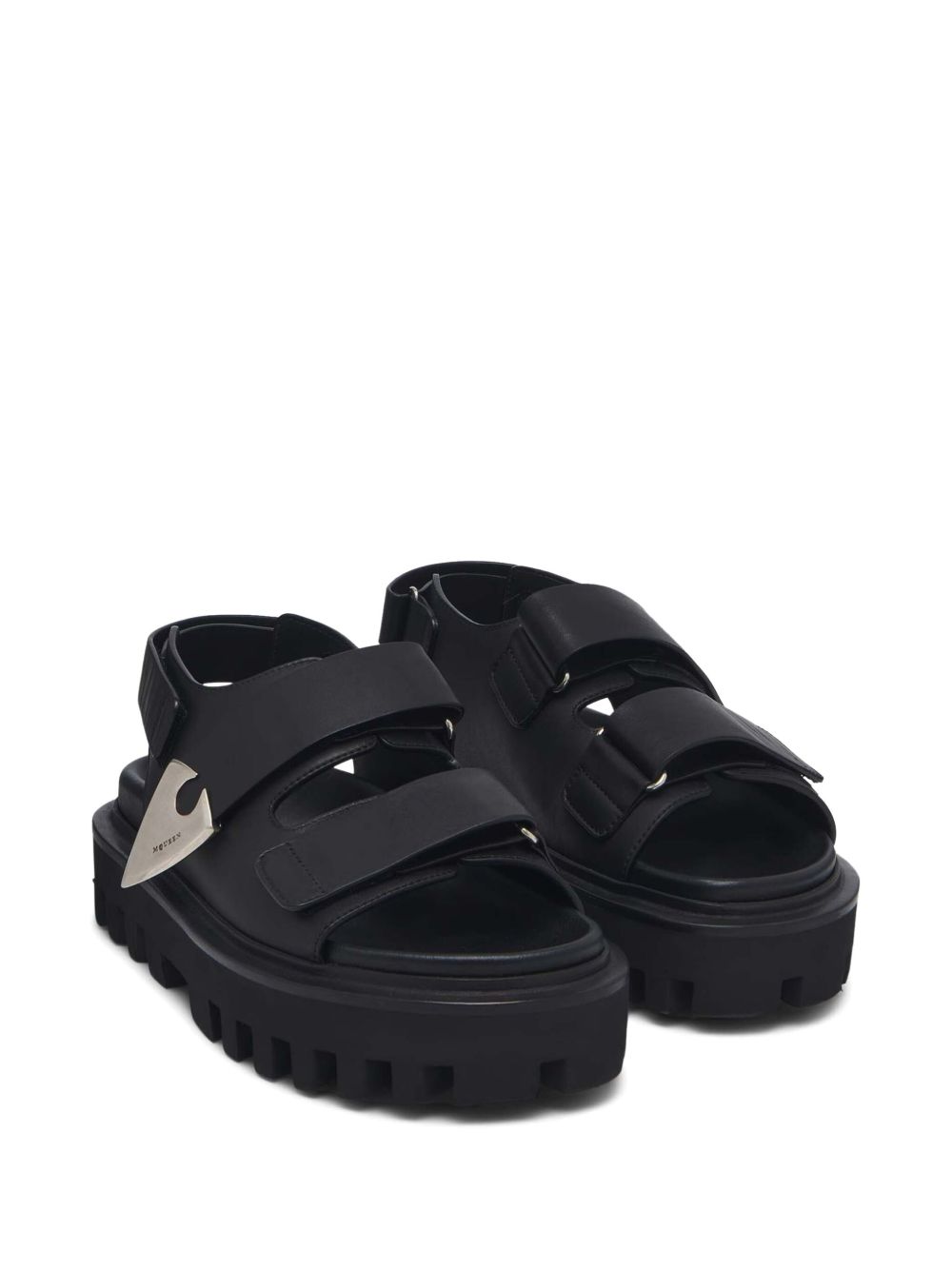 ALEXANDER MCQUEEN Comfortable Rubber Sandals with Touch-Strap Fastening