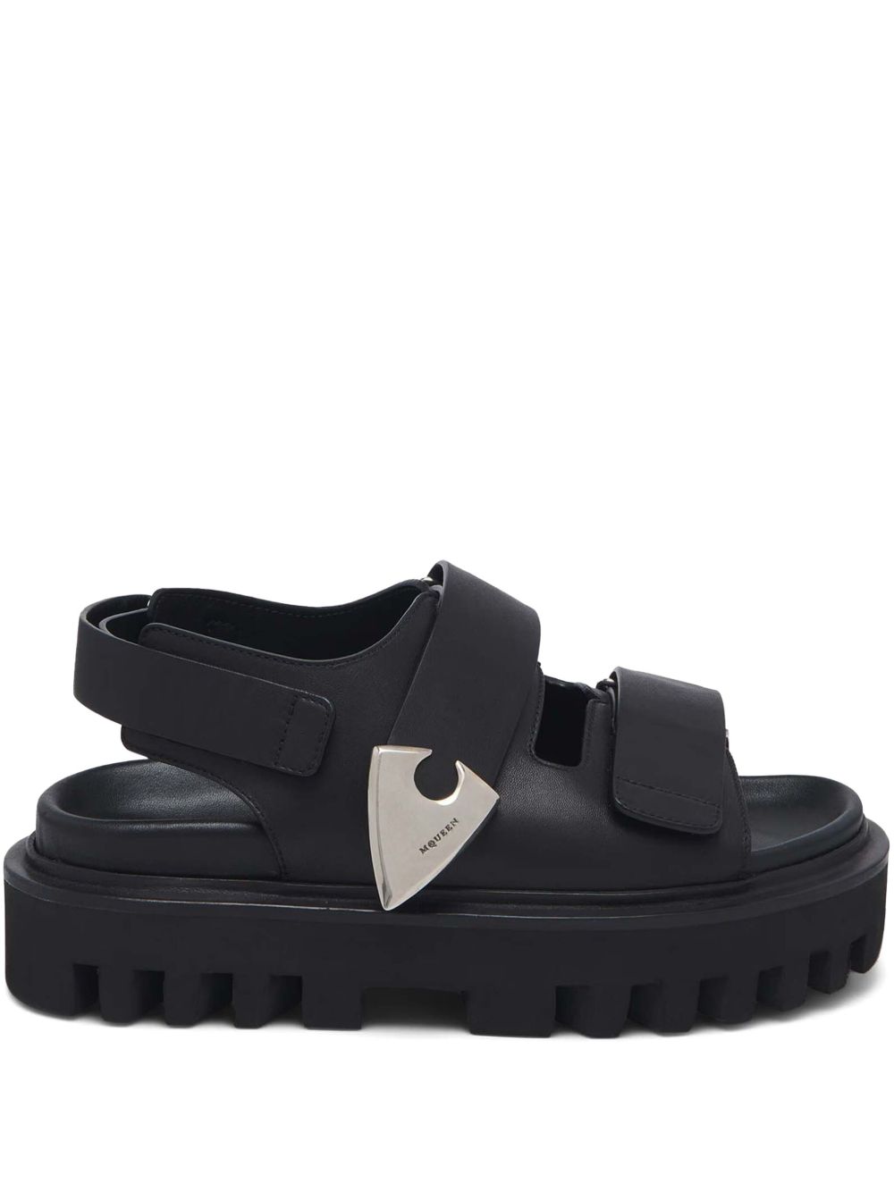 ALEXANDER MCQUEEN Comfortable Rubber Sandals with Touch-Strap Fastening