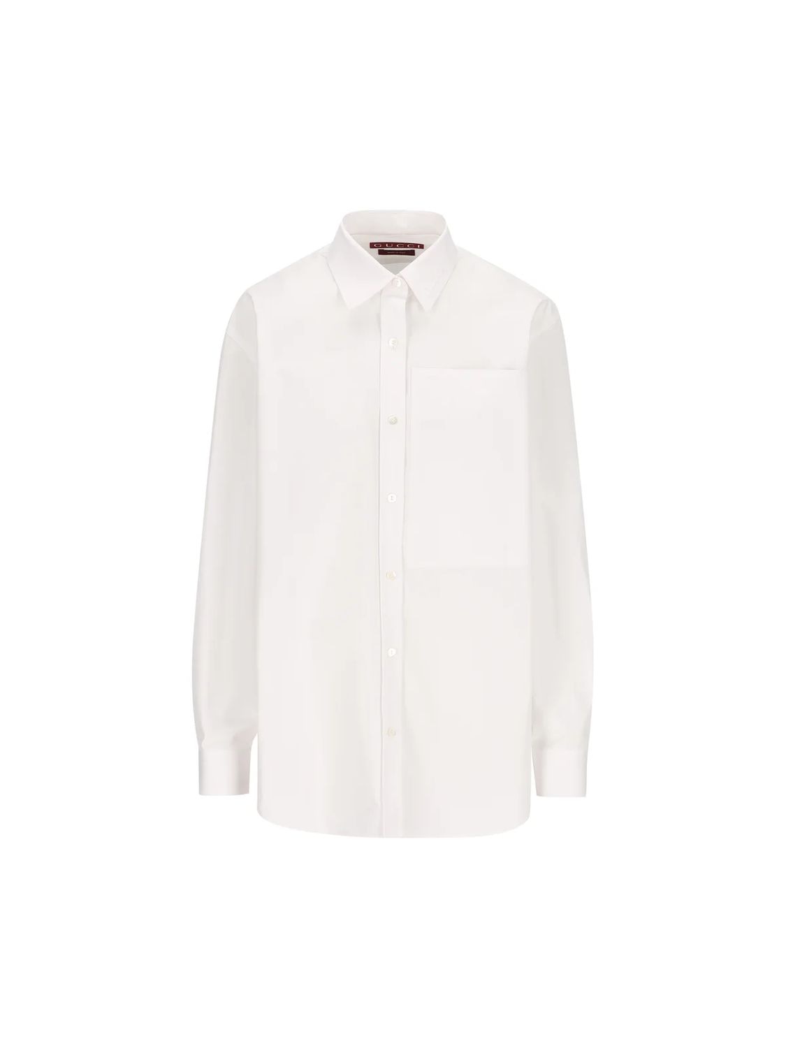 GUCCI Logo Shirt with Self-Tie Neck Bow - Size 38