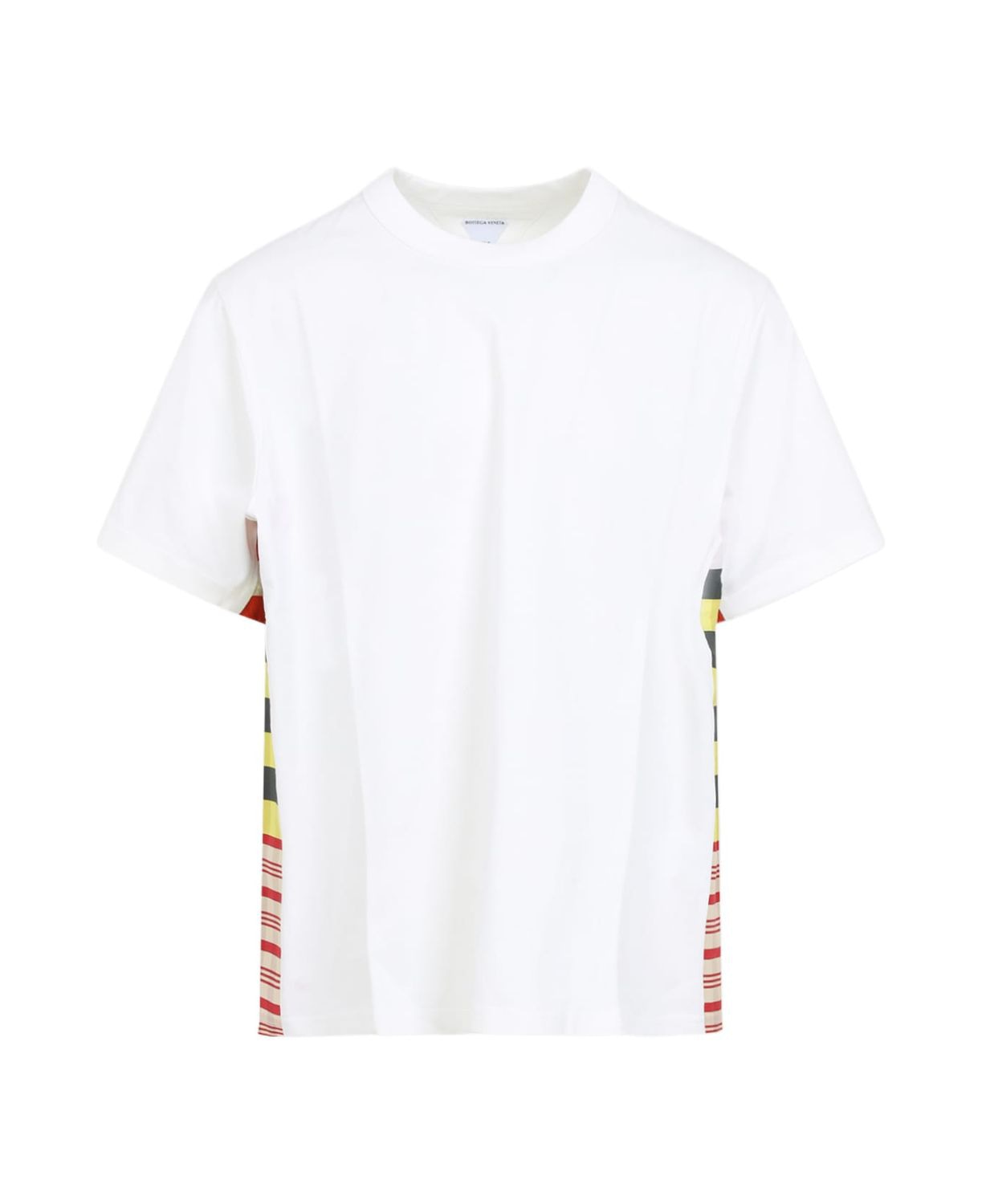 BOTTEGA VENETA Checkerboard Cotton & Silk Blend T-Shirt - Size M