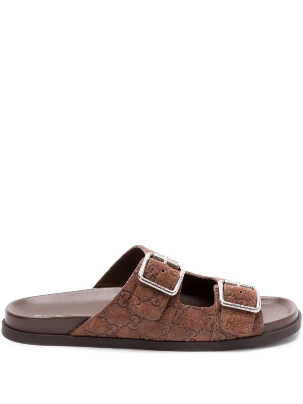 GUCCI Leather Slider Sandal for Men