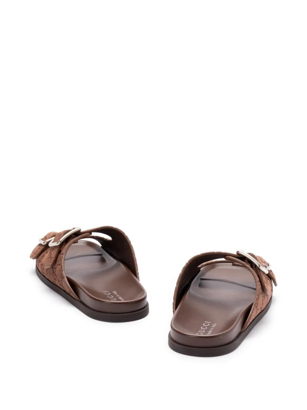 GUCCI Leather Slider Sandal for Men