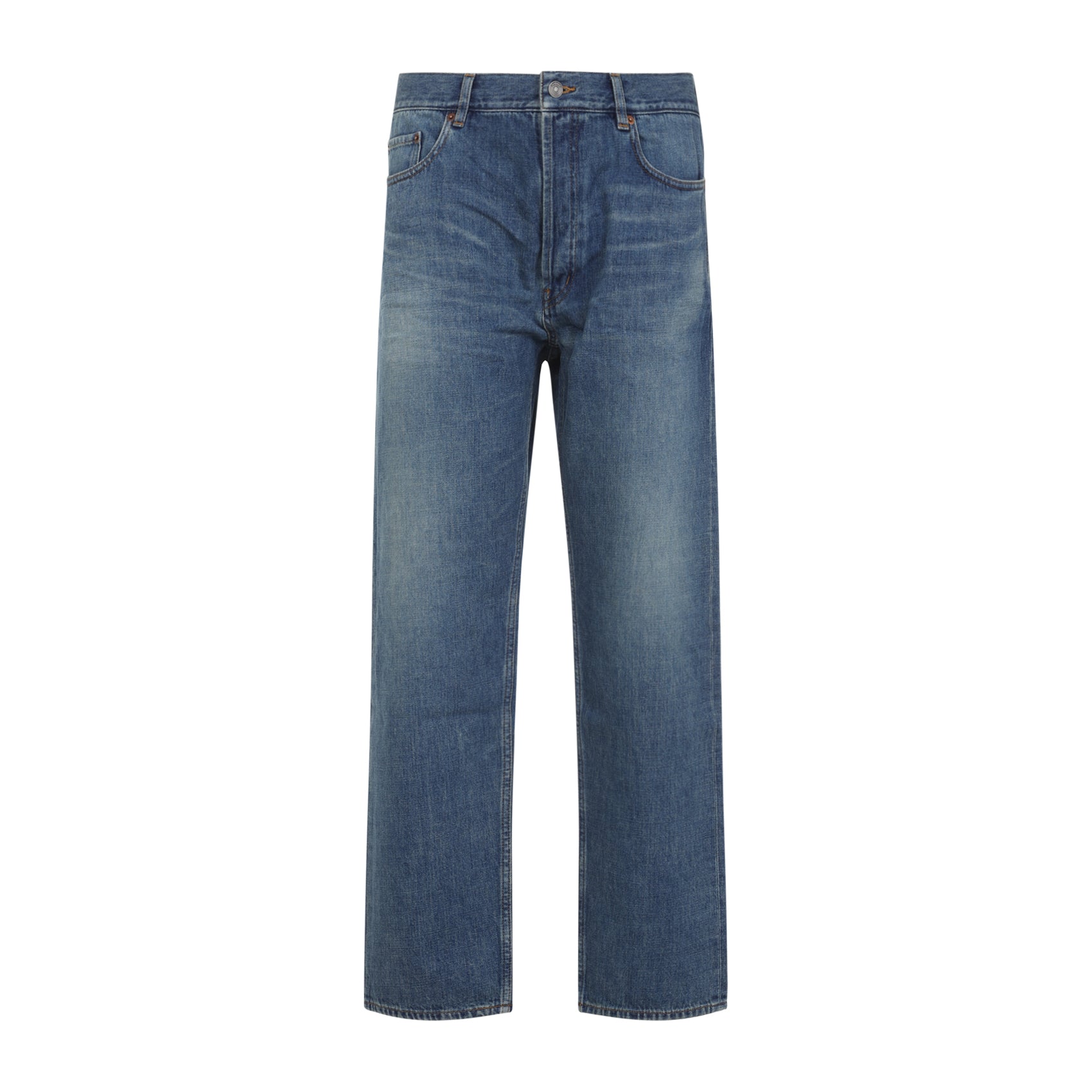 SAINT LAURENT Mid-Rise Straight Leg Denim Pants - Size 31