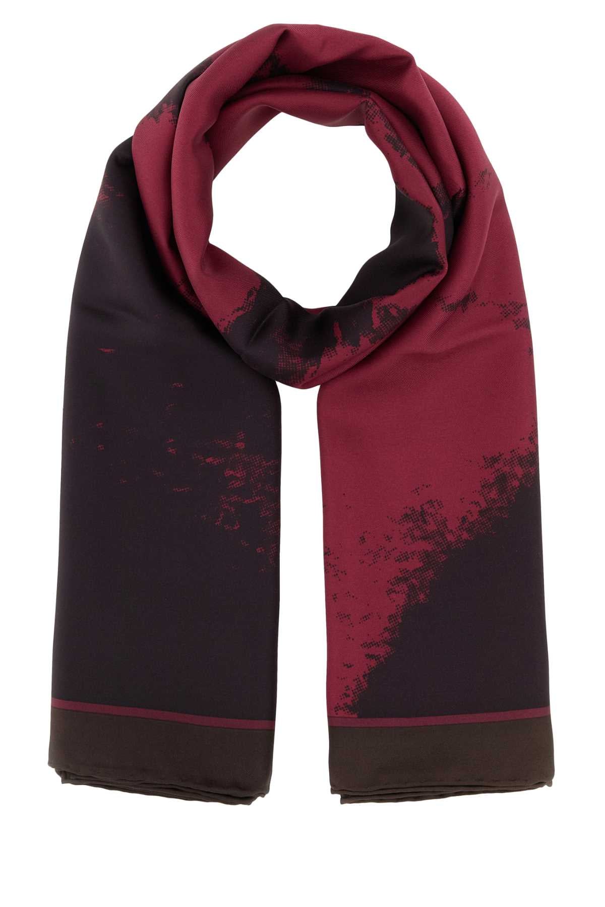 ALEXANDER MCQUEEN Exploded Skull Printed Twill Foulard Style