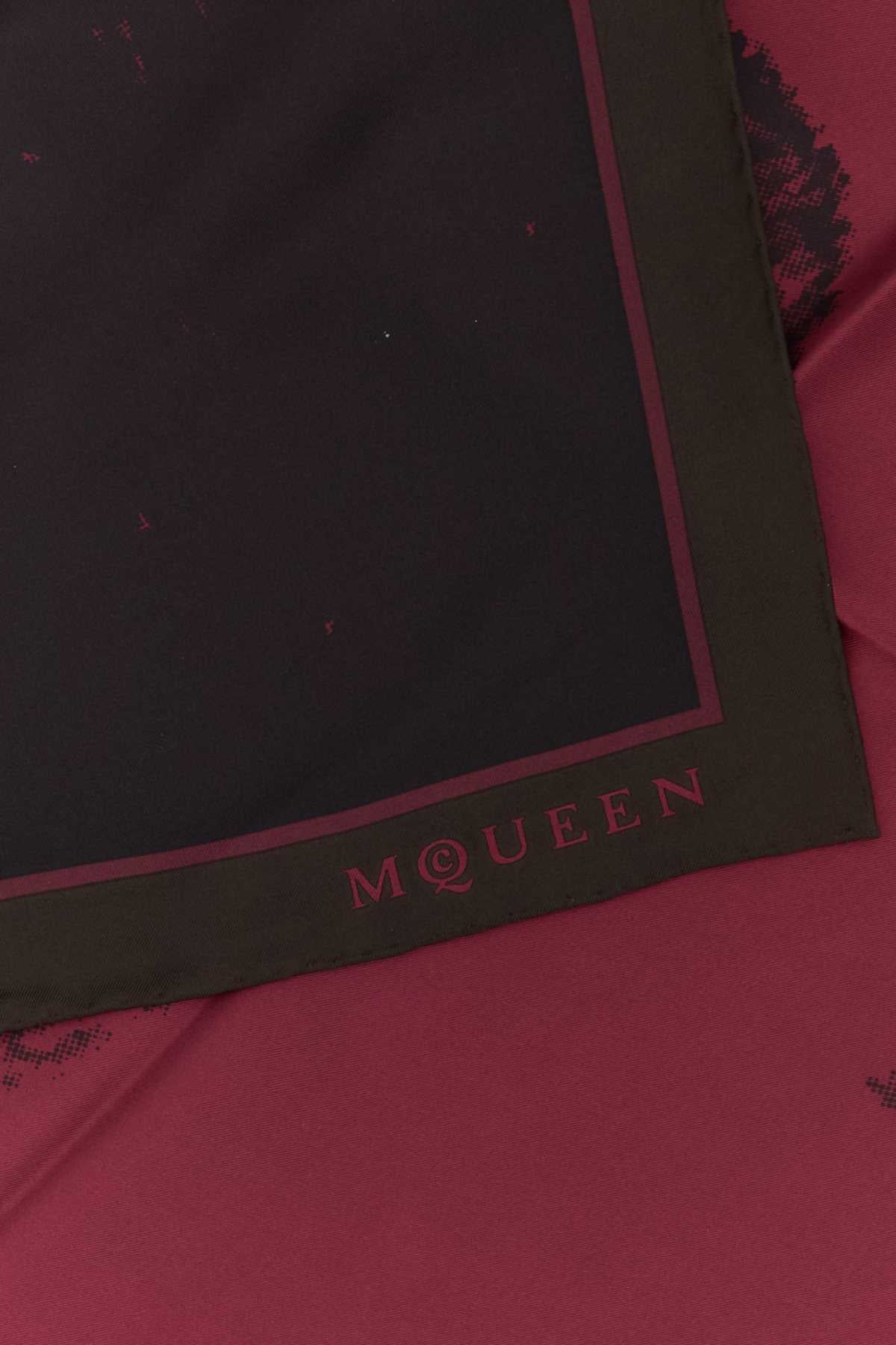 ALEXANDER MCQUEEN Exploded Skull Printed Twill Foulard Style