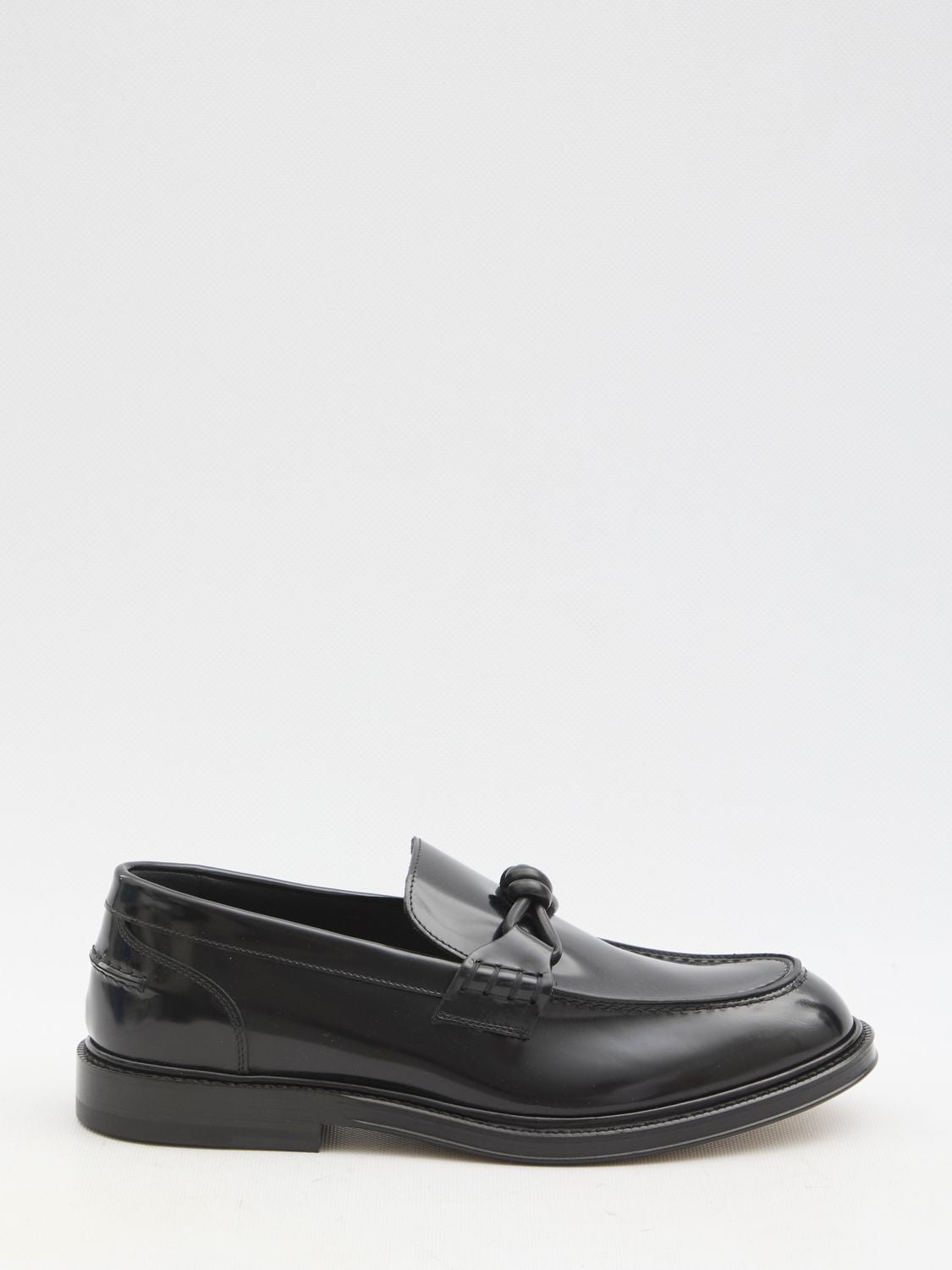 BOTTEGA VENETA Leather Tie Loafers for Men - SS25 Collection