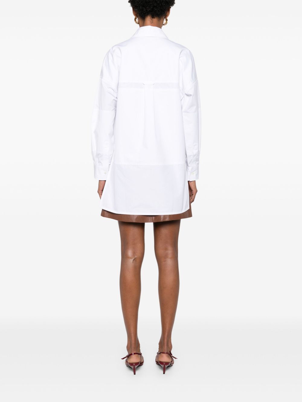 GUCCI Panelled Women's Shirt with Embroidered Logo