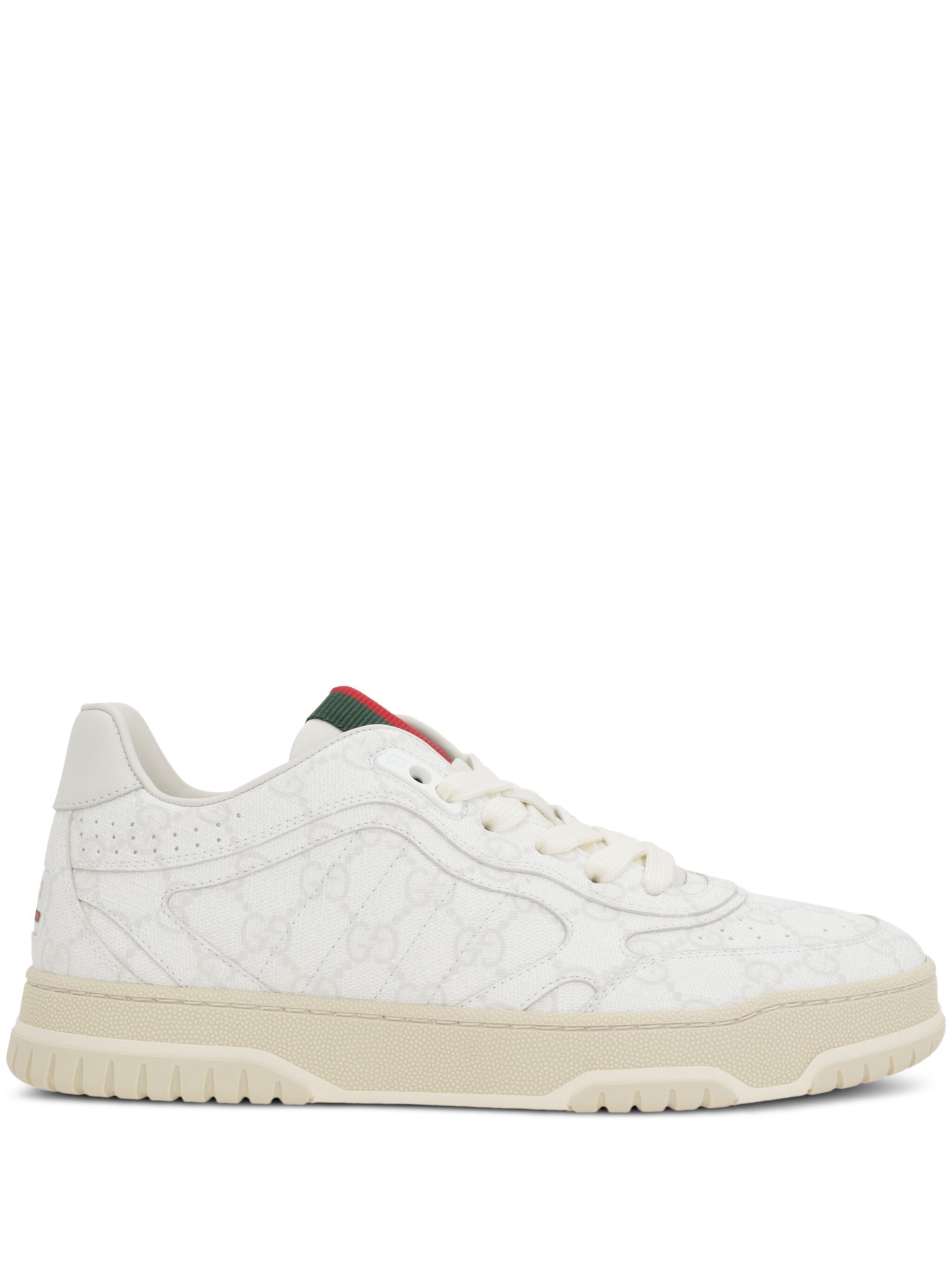 GUCCI Re-Web Women's Sneakers with Lace-Up Closure - Height: 34mm