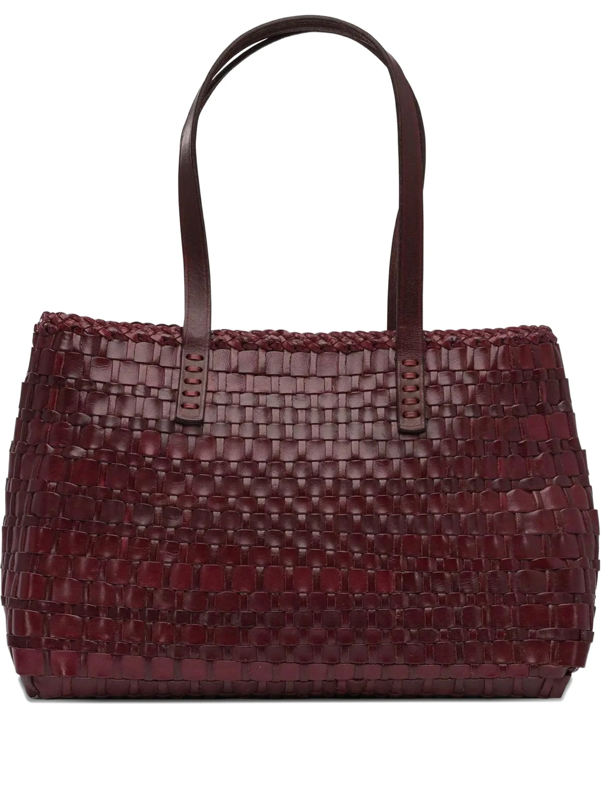 DRAGON DIFUSSION Handwoven Mini Handbag with Magnetic Closure - 35x25x12 CM