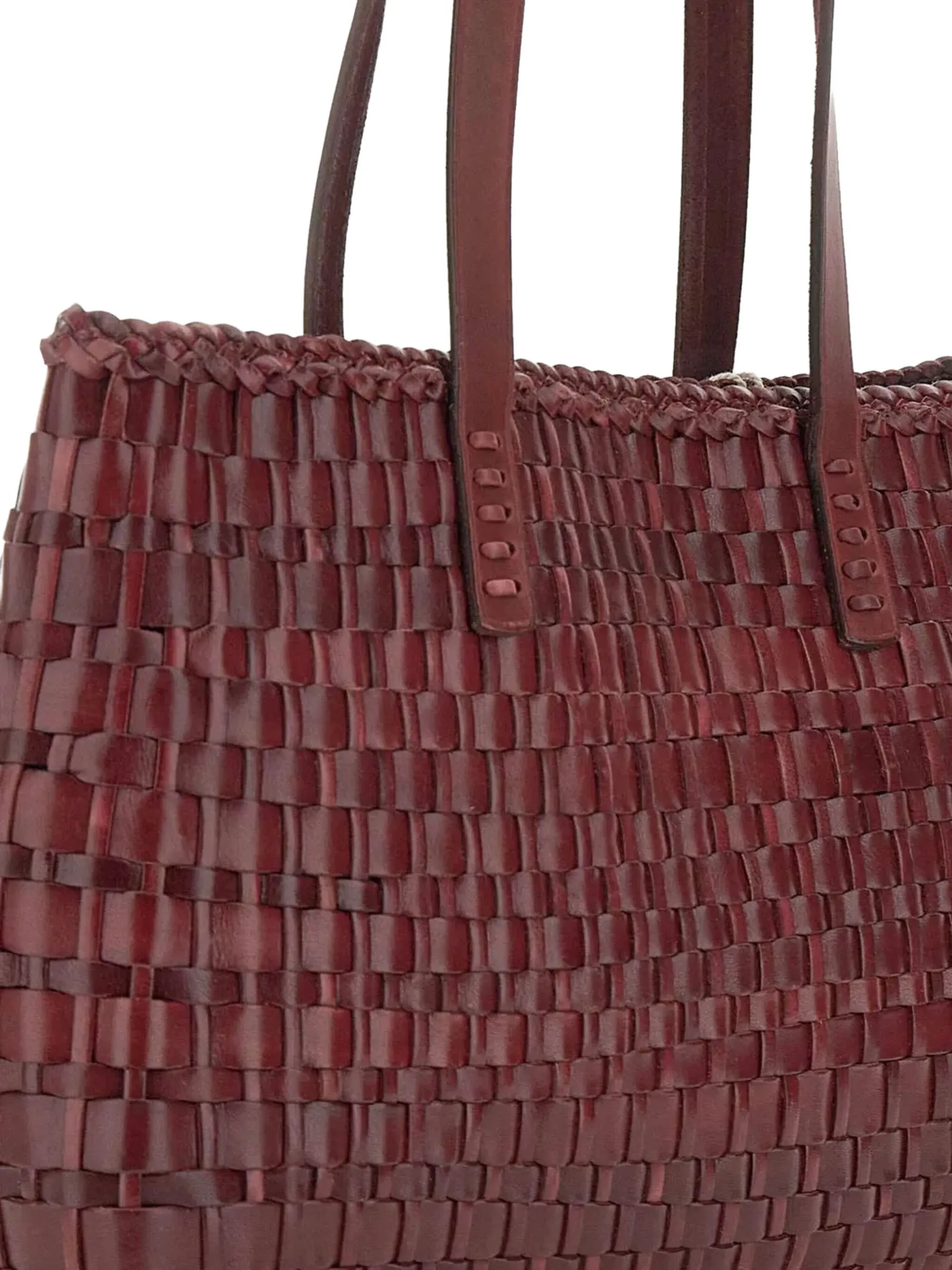 DRAGON DIFUSSION Handwoven Mini Handbag with Magnetic Closure - 35x25x12 CM