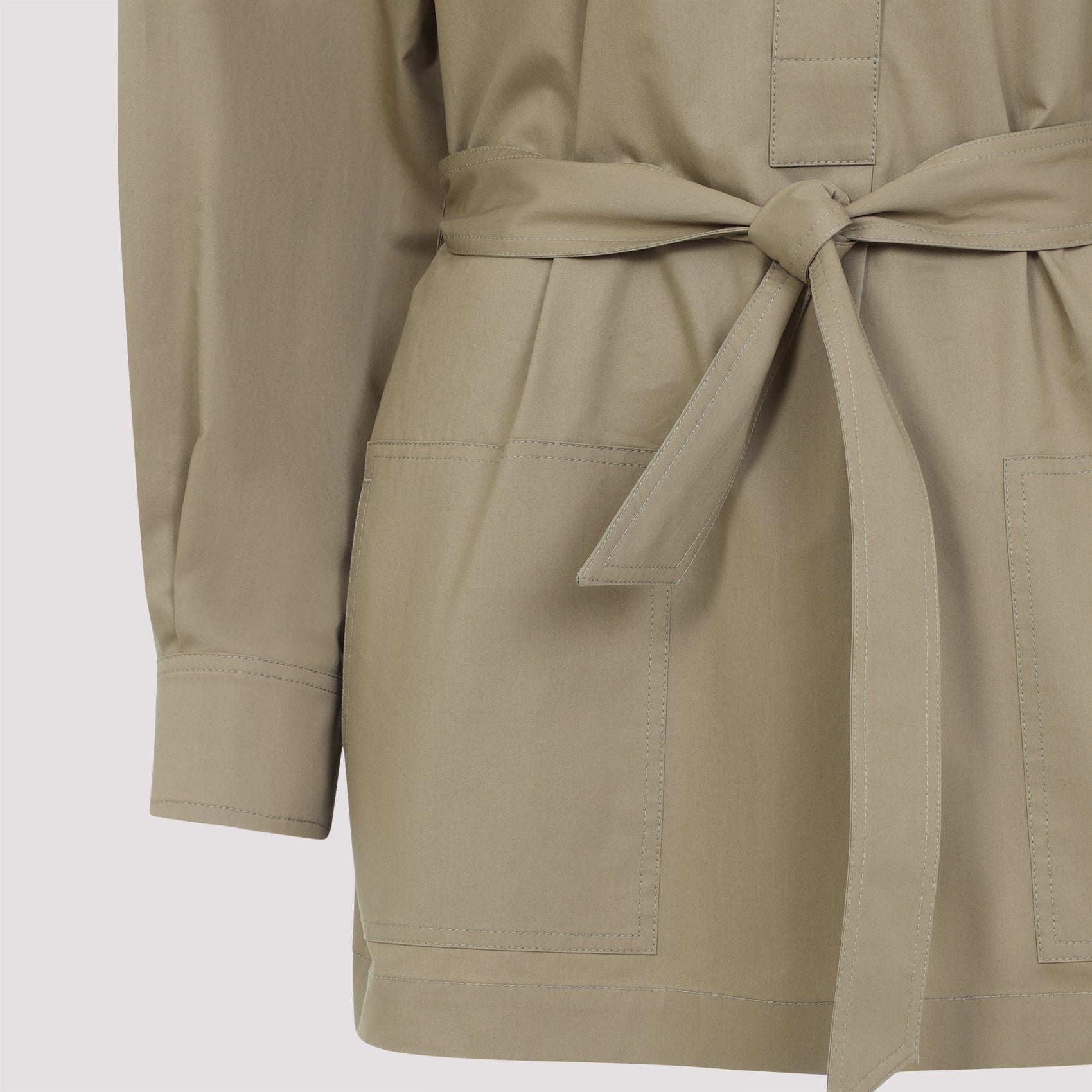 SAINT LAURENT Oversized Long Poplin Shirt for Women